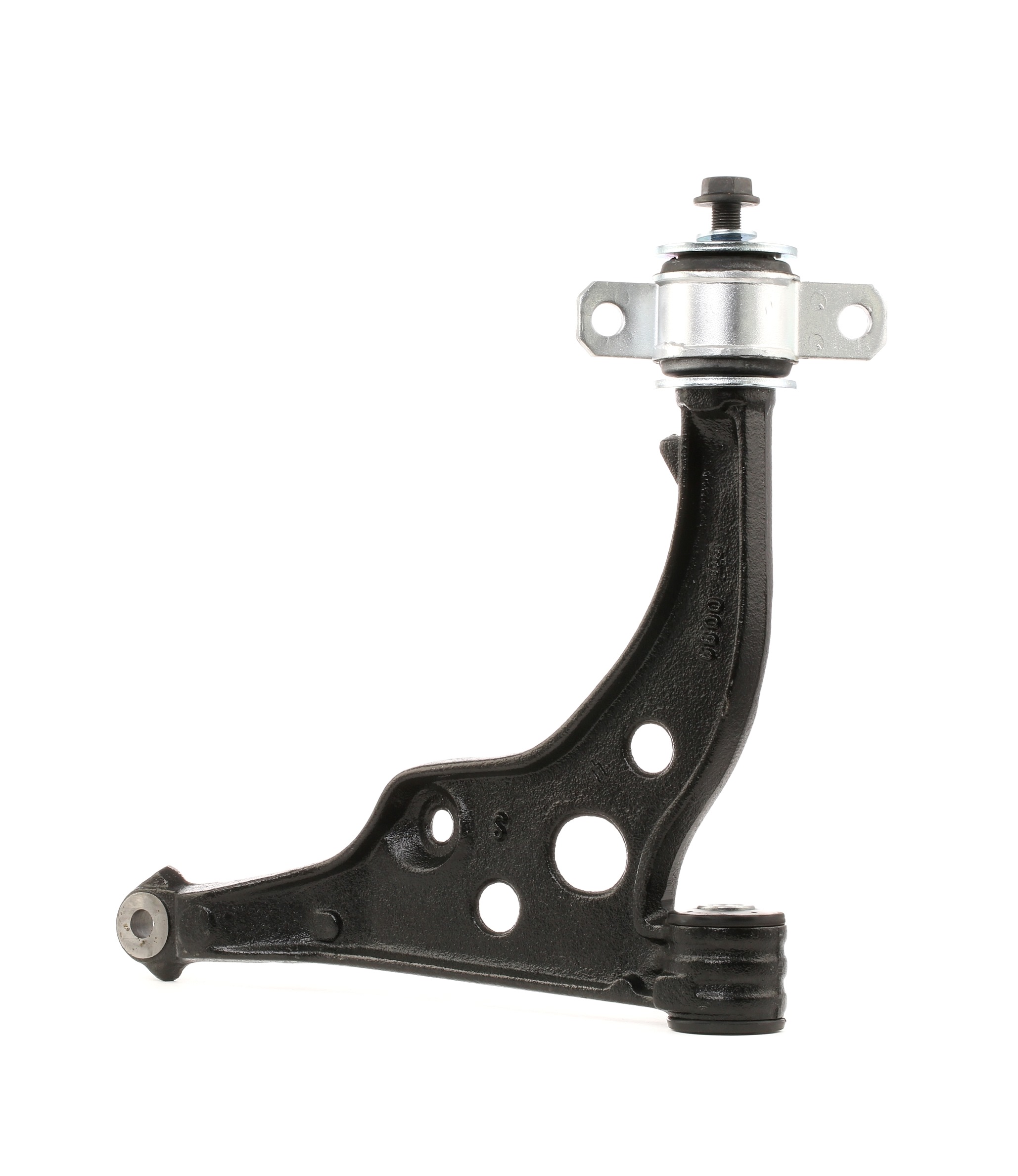 RIDEX 273C0678 Suspension arm without ball joint, with rubber mount, Front Axle Left, Lower, Control Arm, Cone Size: 16 mm