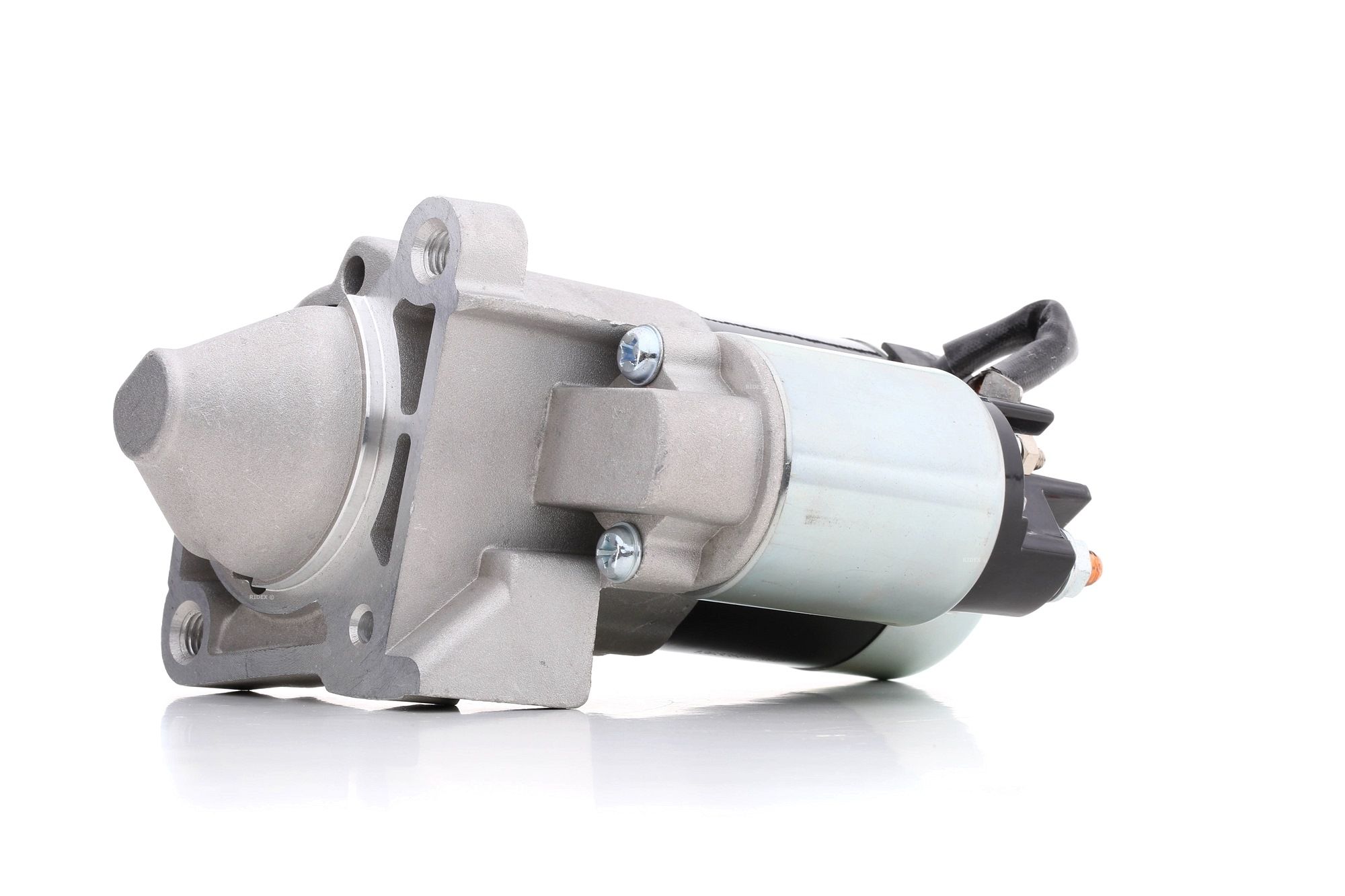 2S0146 RIDEX Starter DACIA 12V, 1,4kW, Number of Teeth: 12, M5, with 50(Jet) clamp, M8, M8 B+, Ø 65 mm