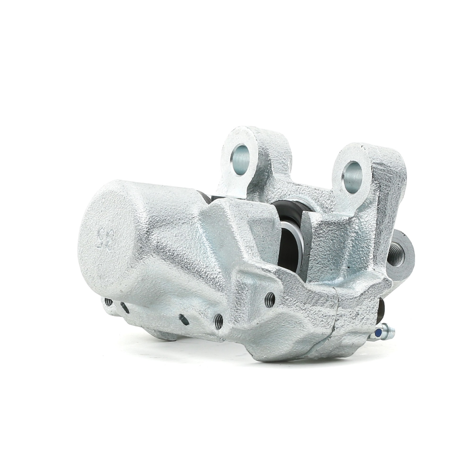 RIDEX Cast Iron, Rear Axle Left, behind the axle, without holder Brake Disc Thickness: 10mm Caliper 78B0661 buy