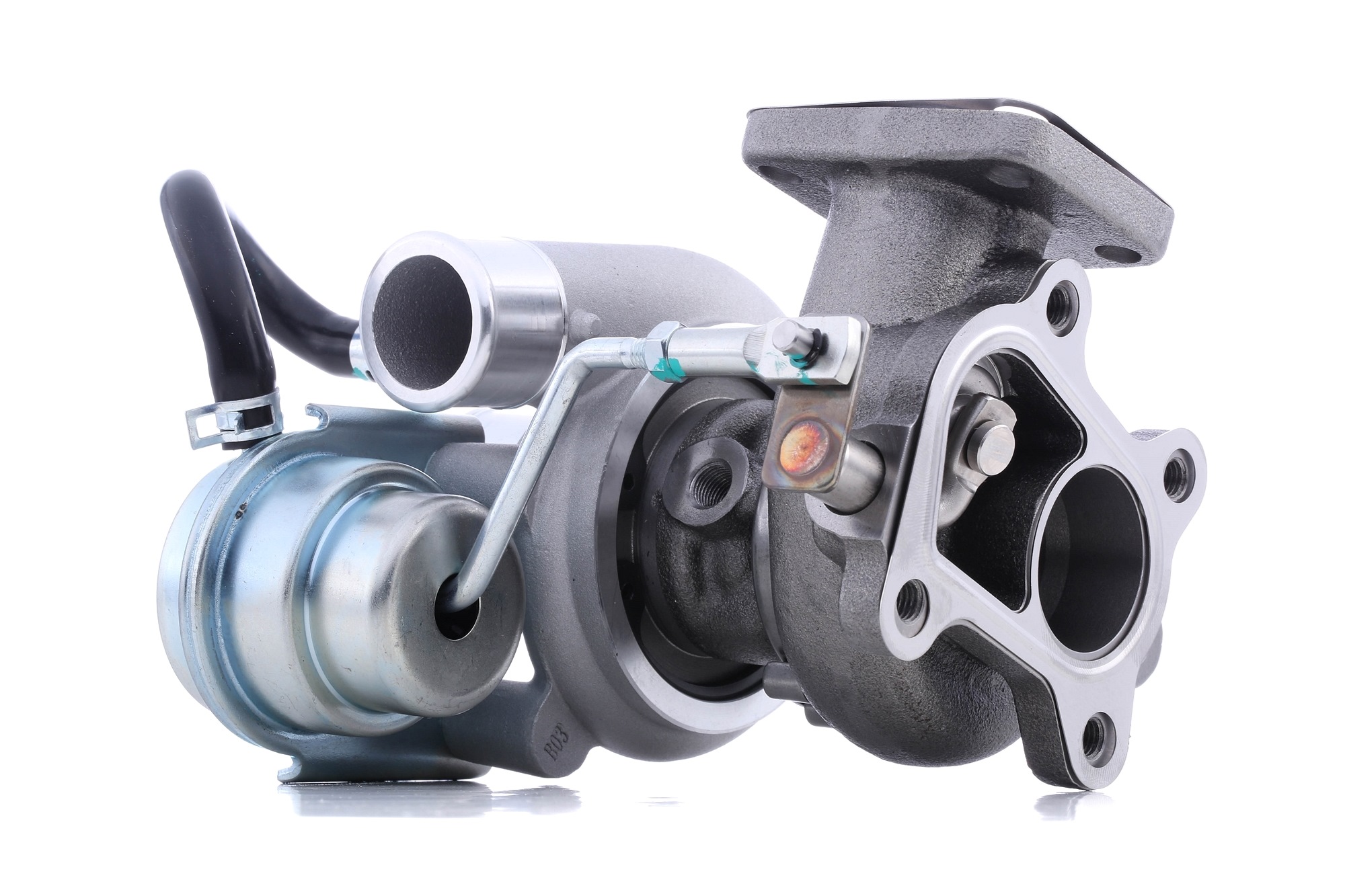 RIDEX 2234C0009 Turbocharger Exhaust Turbocharger, Pneumatic, with gaskets/seals, Steel, Aluminium