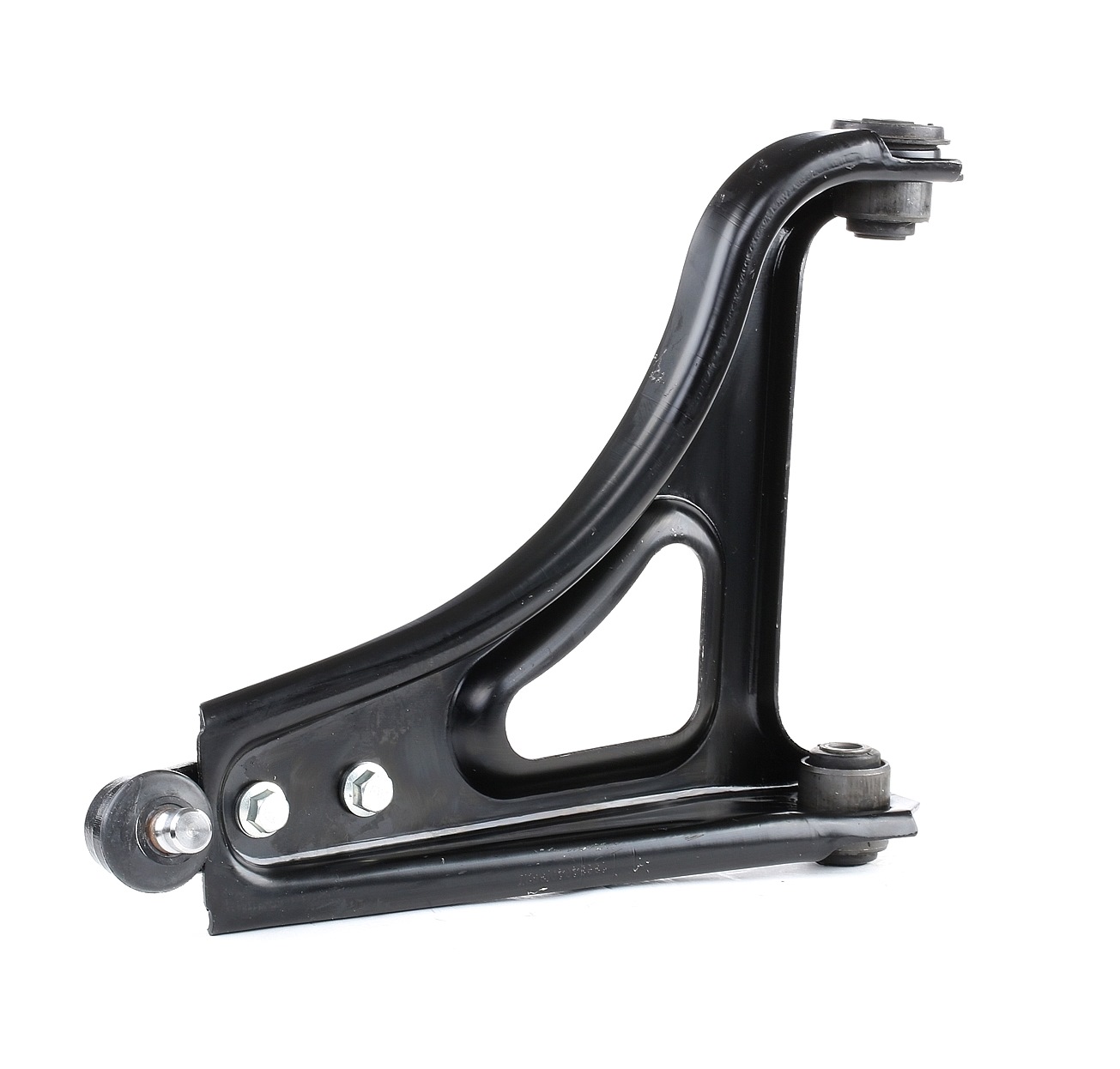 RIDEX 273C0734 Suspension arm with ball joint, with rubber mount, Lower, Front Axle Right, Control Arm, Sheet Steel, Cone Size: 16 mm