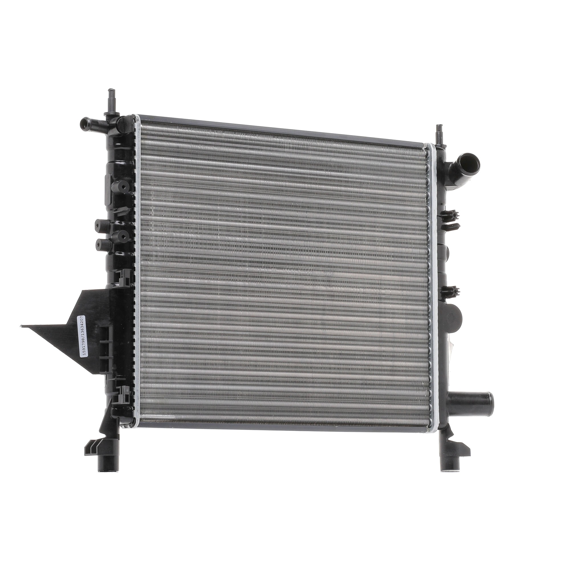 RIDEX 470R0653 Radiateur du moteur Aluminium, 430 x 378 x 23 mm, ailettes jointes mécaniquement