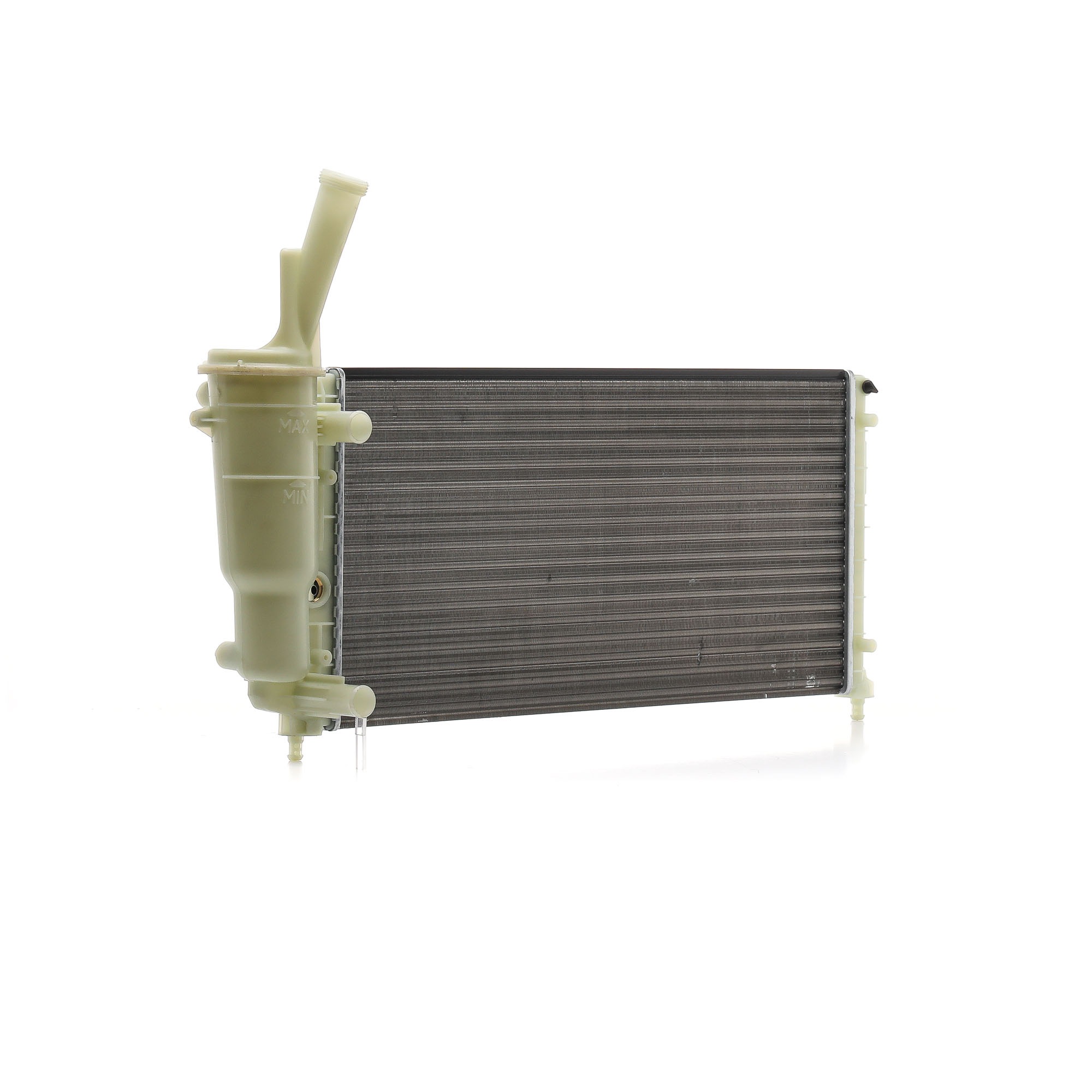 RIDEX 470R0787 Radiador, refrigeración del motor Aluminio, 630 x 322 x 23 mm, Aletas refrigeración unidas mecánicamente