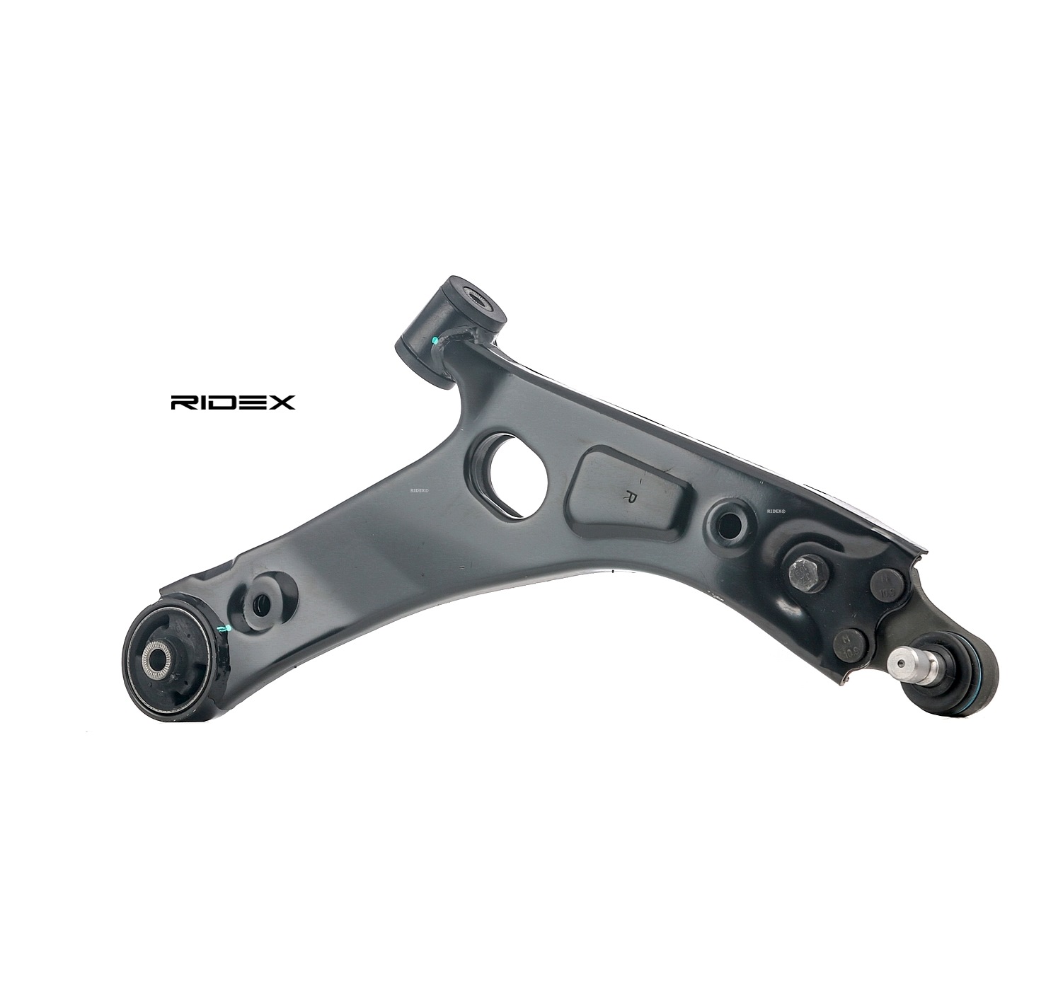 RIDEX 273C0994 Suspension arm with accessories, Front Axle, Lower, Right, outer, Control Arm, Sheet Steel, Cone Size: 18 mm