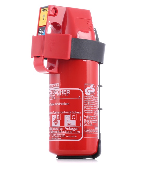 1403.0000 Hand held fire extinguisher 1,7kg, -30 + 60°C, Dry Powder, 1kg, 275/95/130 mm from GLORIA at low prices - buy now!