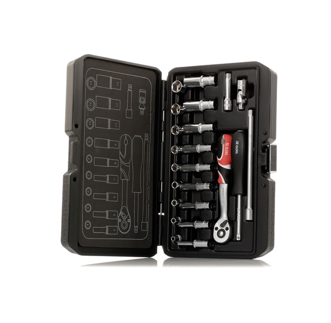 Kit Chiavi A Bussola Professionale 108 Pezzi JBM - Con Attacchi 1/2 E 1/4, Bussole Esagonali E Torx, Cricchetti E Prolunghe