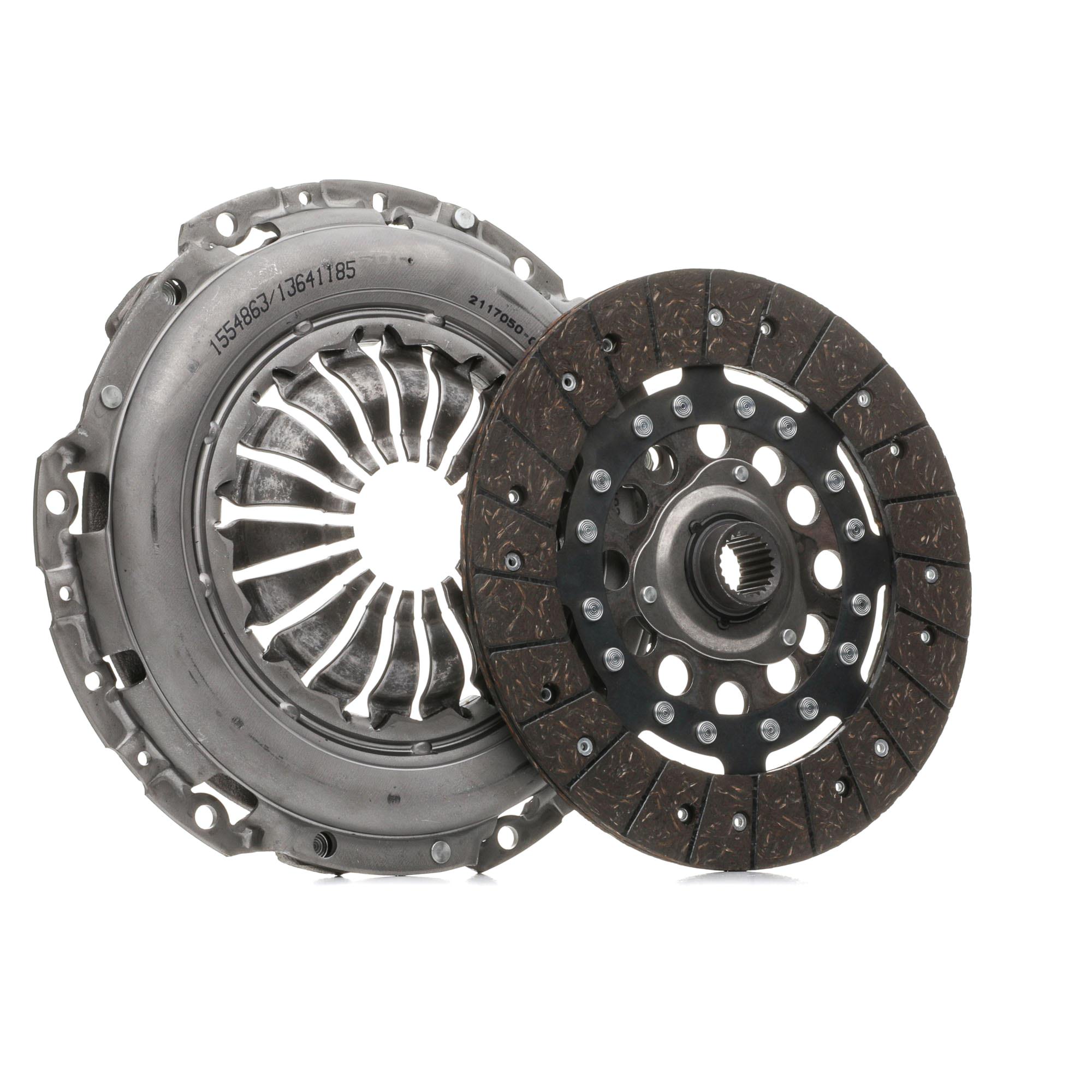 RIDEX 479C0111 Clutch kit for engines with dual-mass flywheel, with clutch pressure plate, with clutch disc, without clutch release bearing, Requires special tools for mounting, Check and replace dual-mass flywheel if necessary., with automatic adjustment, 240mm