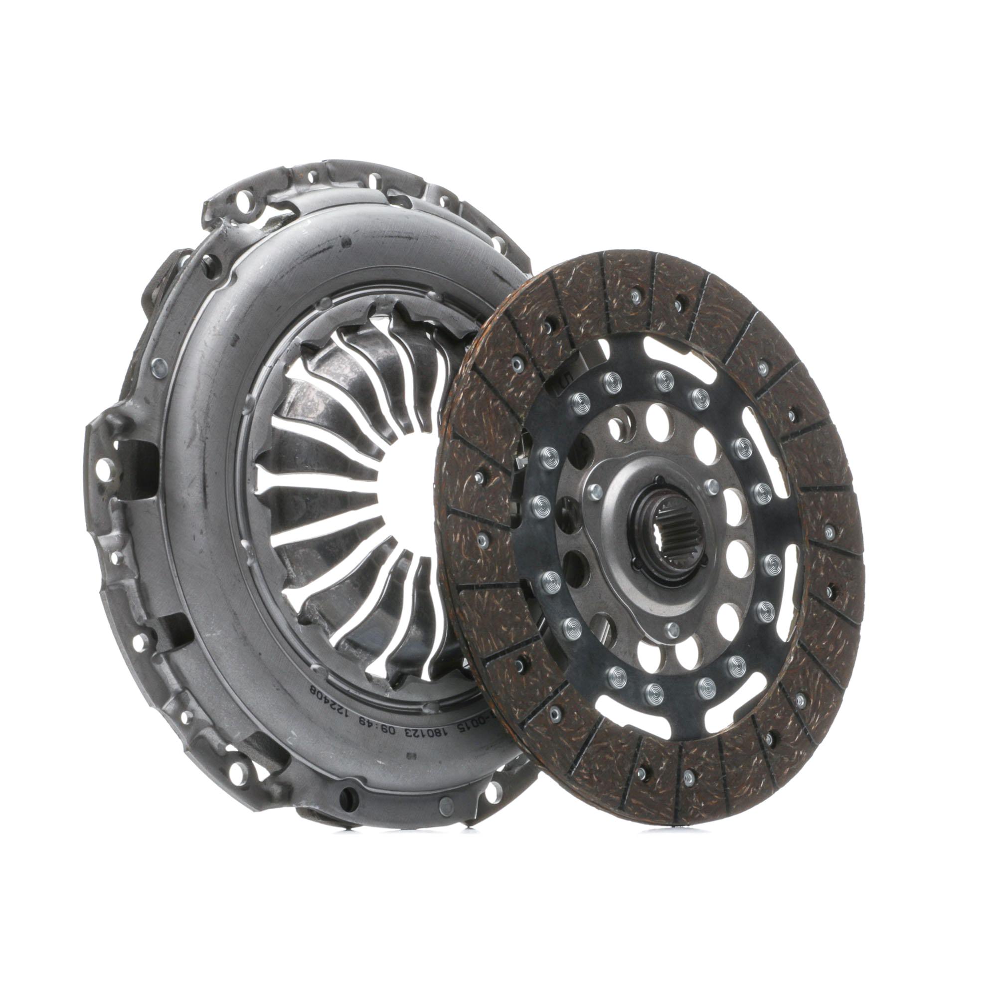 RIDEX 479C0209 Clutch kit for engines with dual-mass flywheel, two-piece, with clutch pressure plate, with clutch disc, without clutch release bearing, 240mm