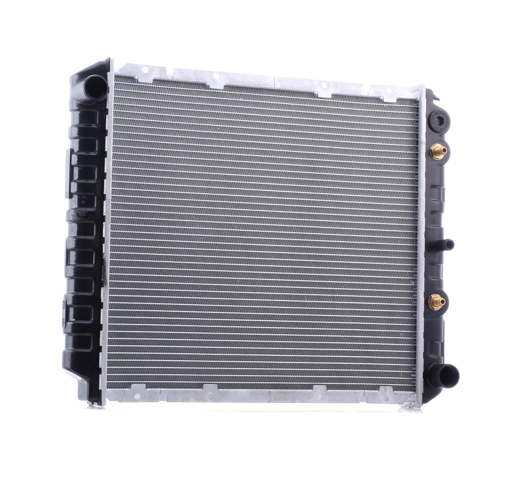 RIDEX 470R0475 Engine radiator Aluminium, for vehicles with/without air conditioning, with accessories, Automatic Transmission