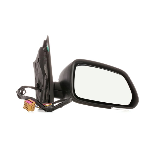50O0451 RIDEX Außenspiegel rechts, schwarz, konvex, für  elektr.Spiegelverstellung, beheizbar, Komplettspiegel für VW POLO ▷ AUTODOC  Preis und Erfahrung