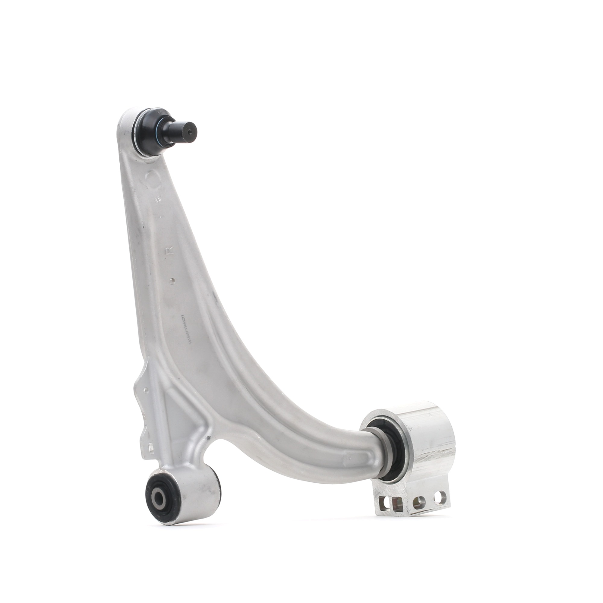 RIDEX 273C0831 Suspension arm with holder, with ball joint, with rubber mount, Right, Lower, Front Axle, Control Arm, Aluminium, Cone Size: 20 mm