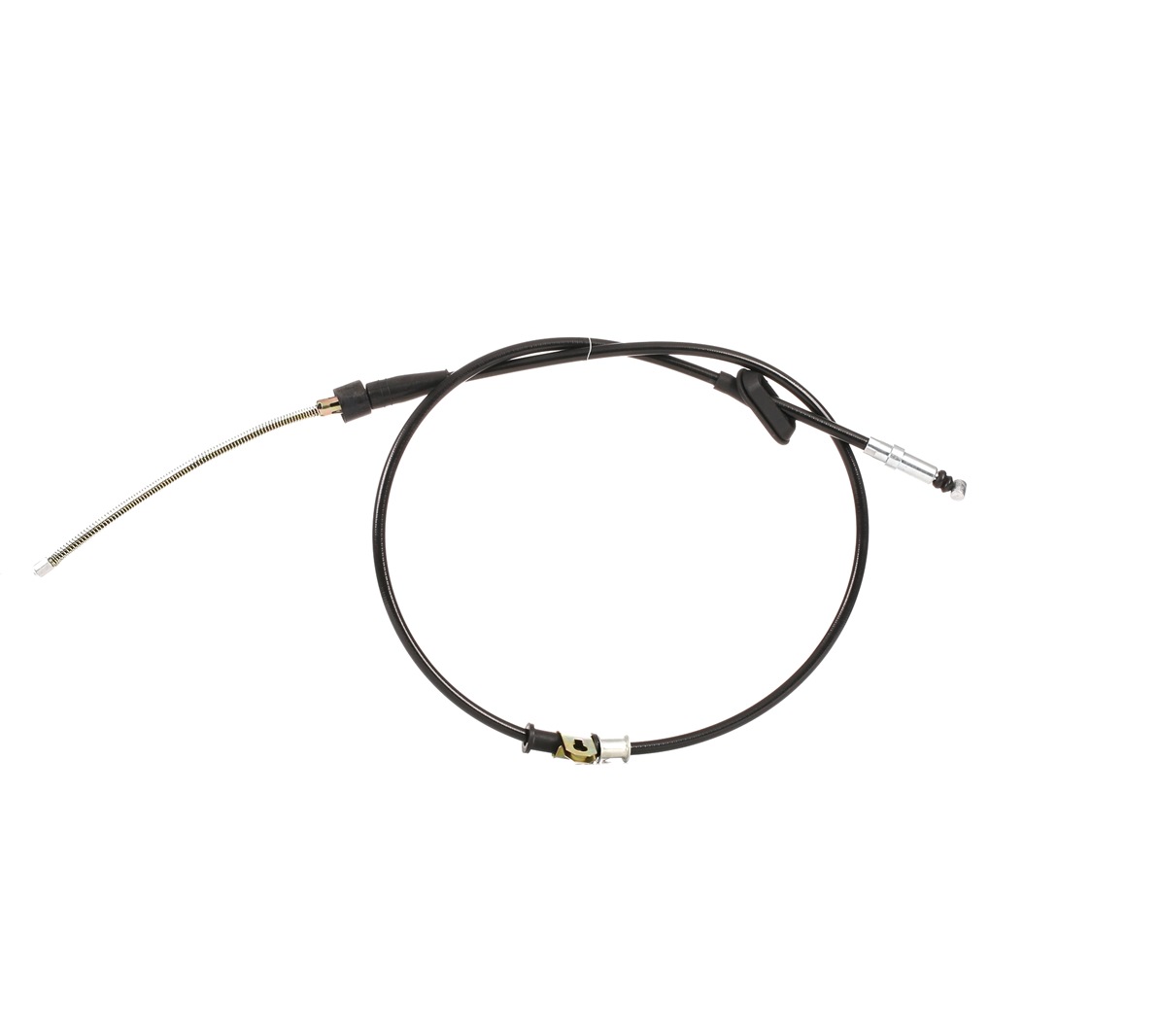 RIDEX 124C0236 Hand brake cable Left Rear, 1568/1286mm, Drum Brake, for parking brake
