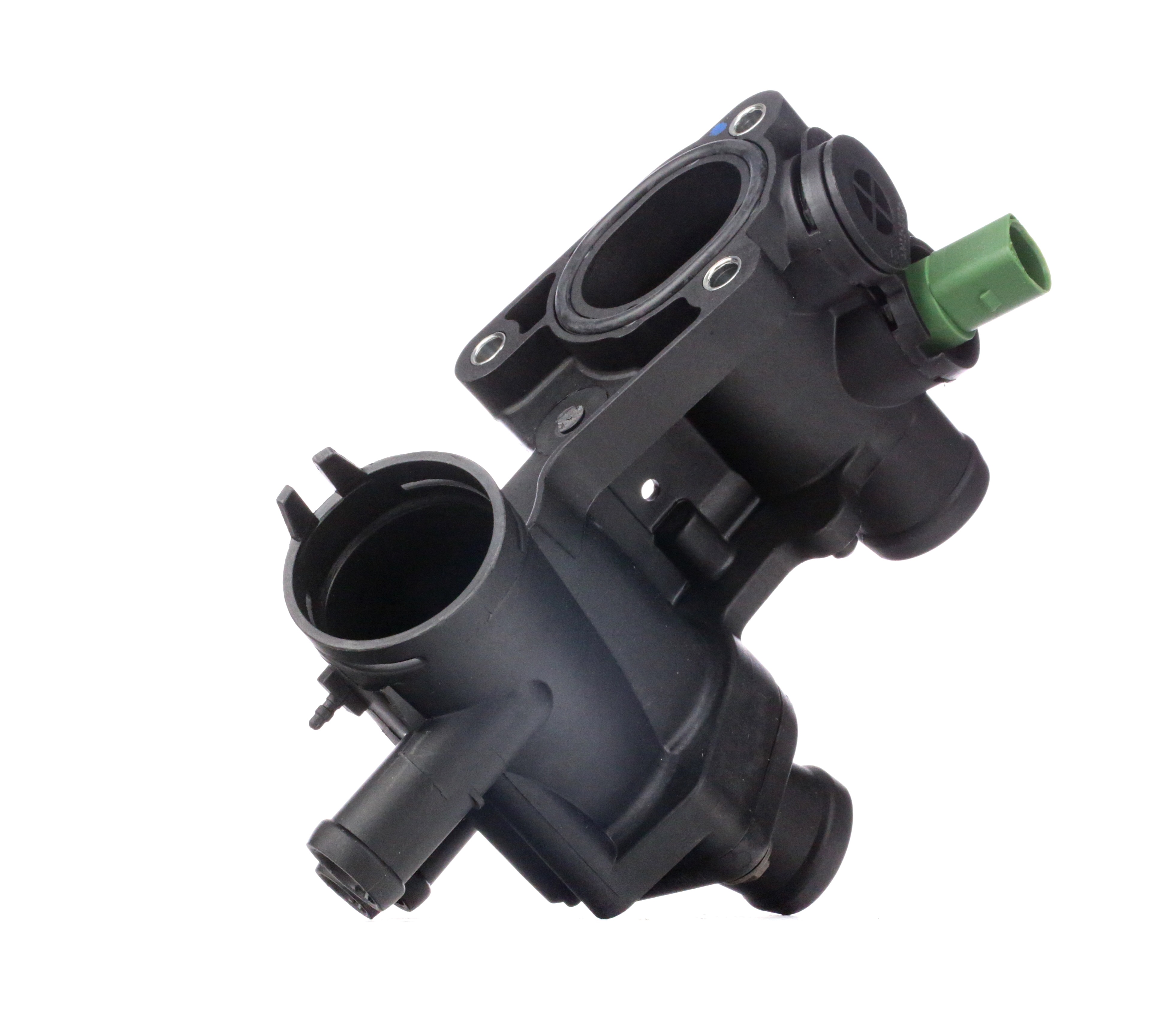 RIDEX 316T0197 Engine thermostat Opening Temperature: 87°C, with flange, with sensor, Plastic, Integrated housing