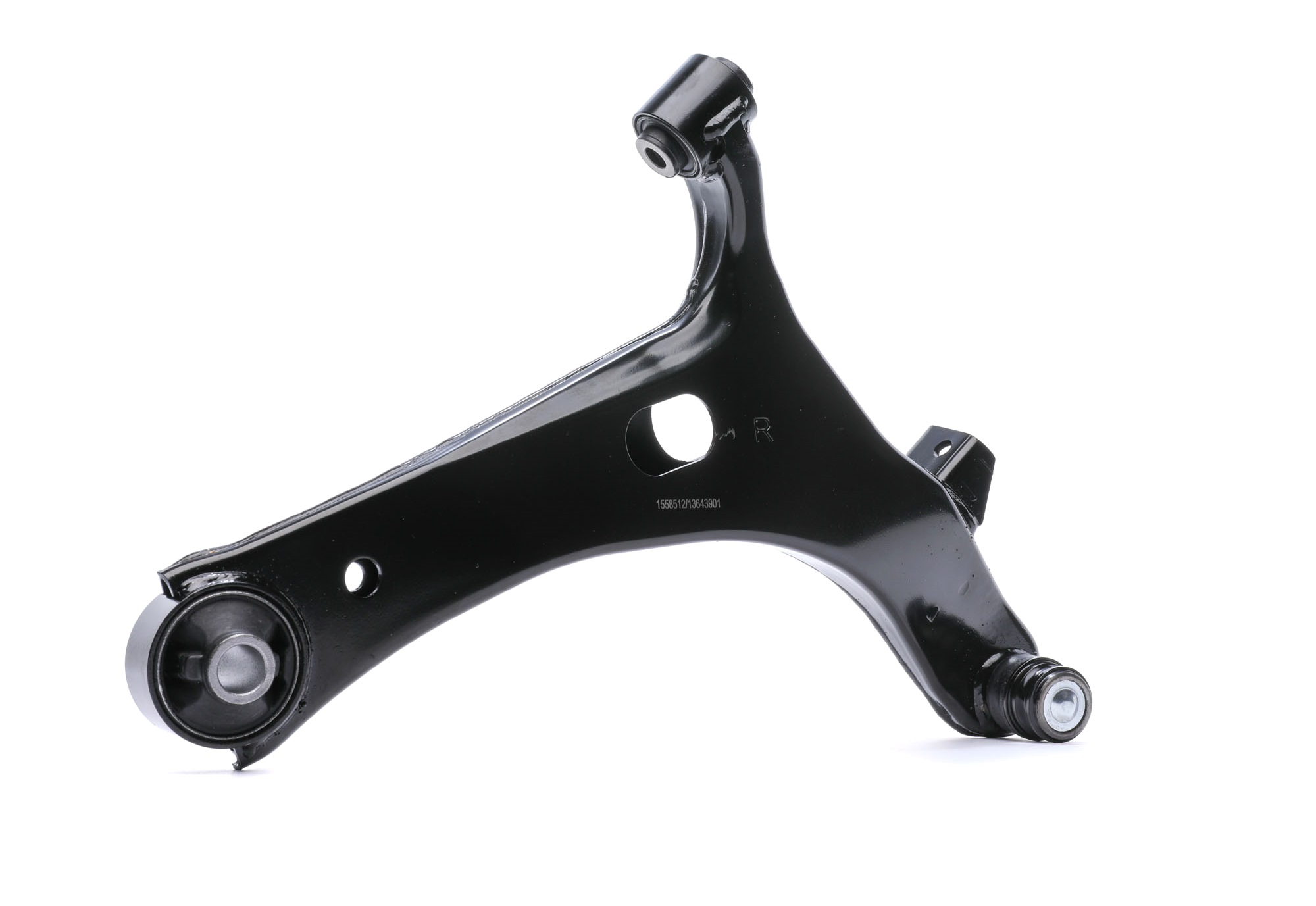 RIDEX 273C1000 Suspension arm Front Axle Right, Control Arm, Sheet Steel, Cone Size: 15,7 mm, Push Rod