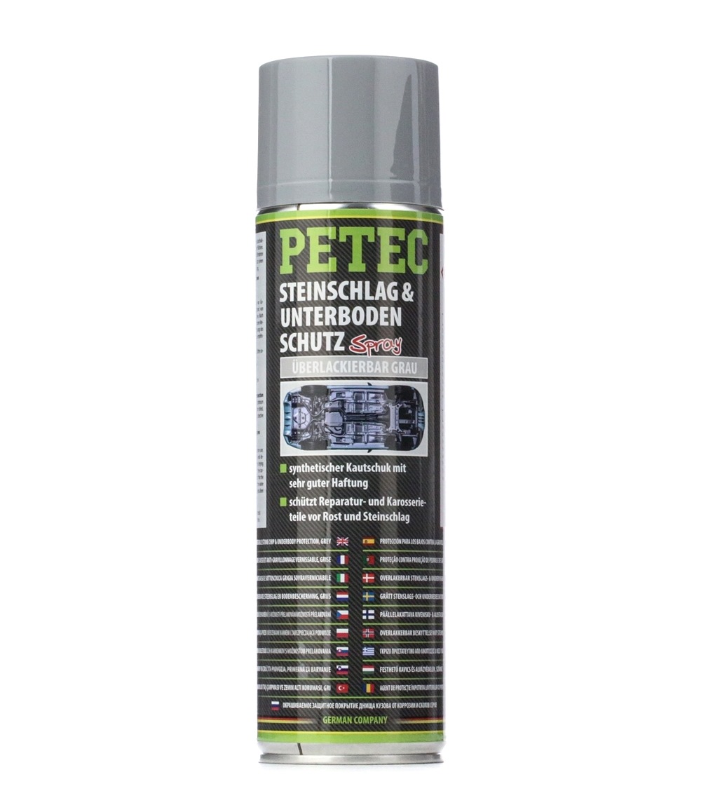 PETEC 73350 Stone chip protector aerosol, Capacity: 500ml, grey