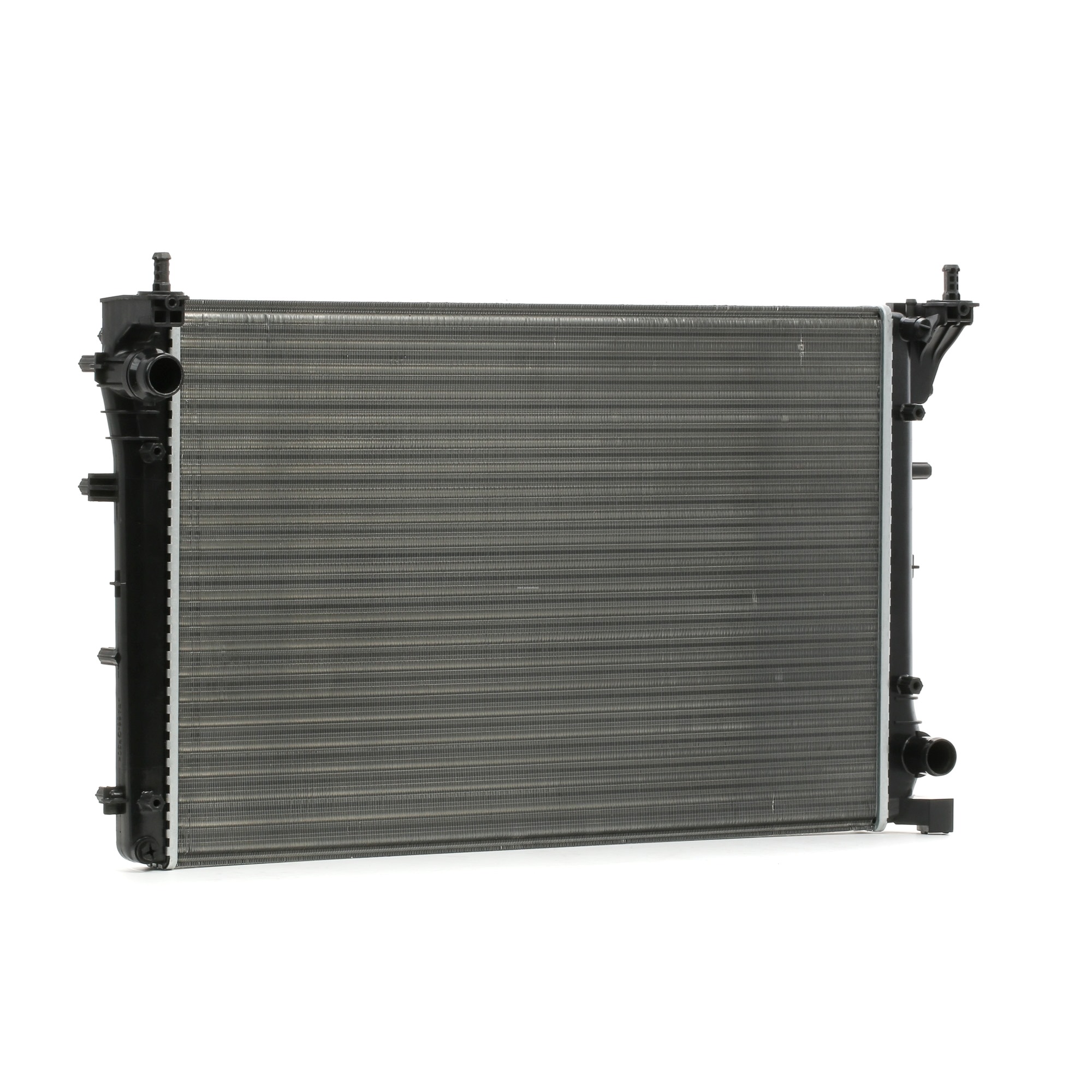 STARK SKRD-0120814 Engine radiator Aluminium, for vehicles with/without air conditioning, Manual Transmission, Brazed cooling fins