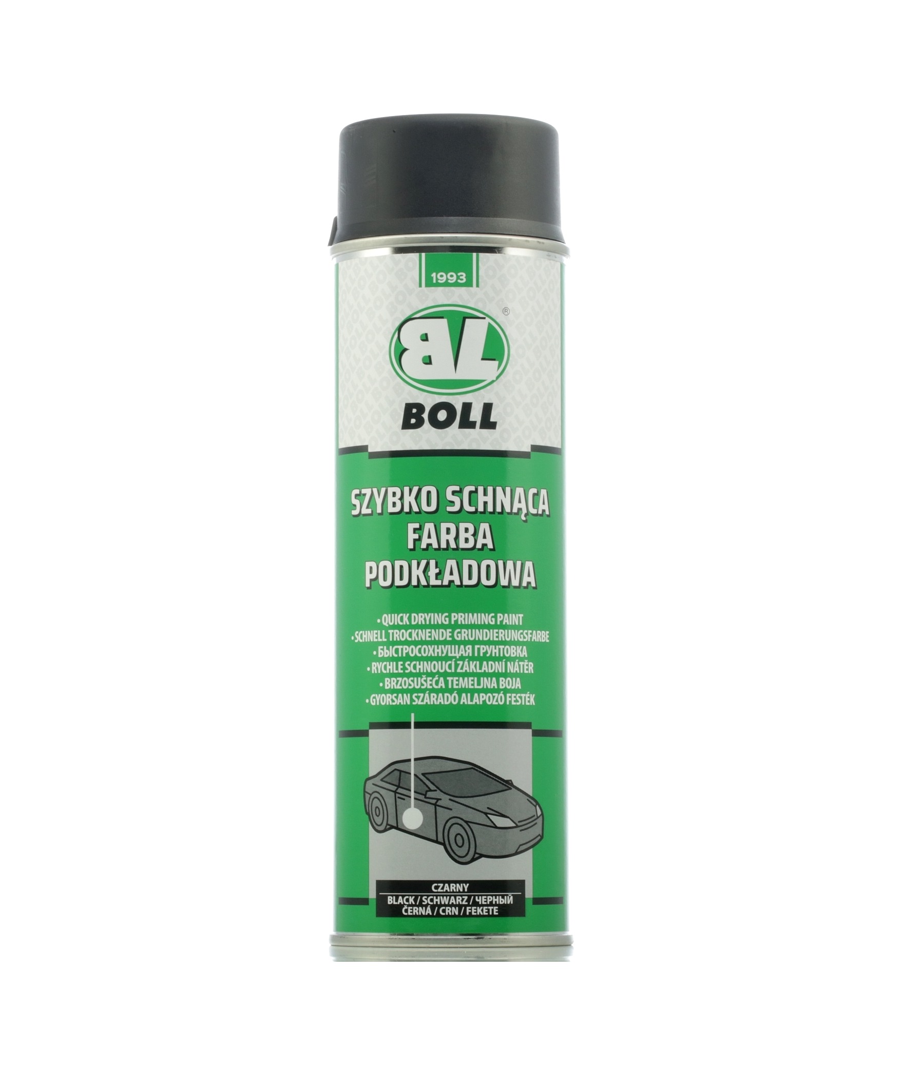 BOLL 0010199 Paint primer spray aerosol, Capacity: 500ml, black