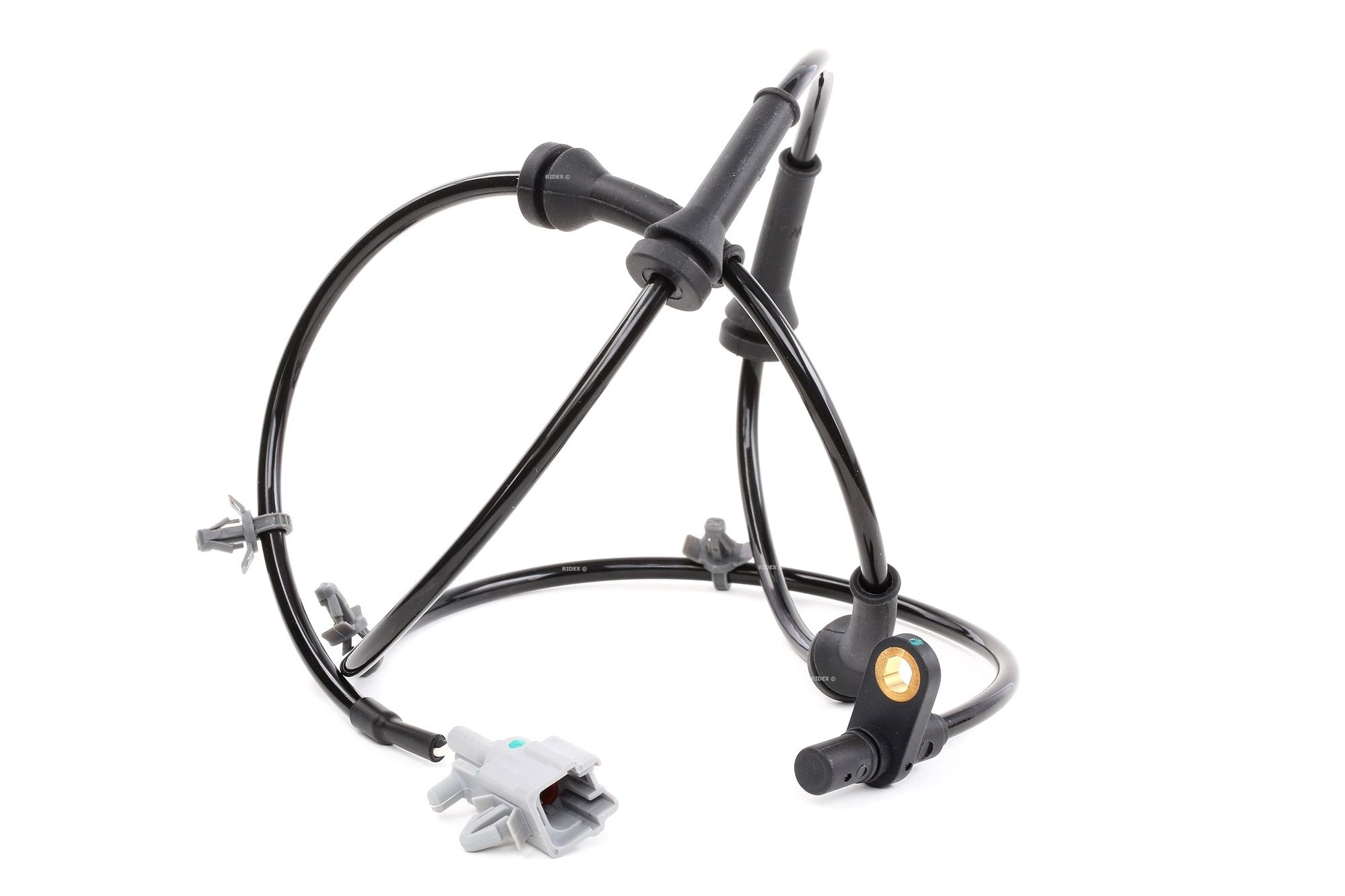 RIDEX Raddrehzahlsensor 412W0499 Hinterachse beidseitig, 2-polig, 1100mm, 18,3mm, 12V Anzahl der Steckkontakte: 2-polig