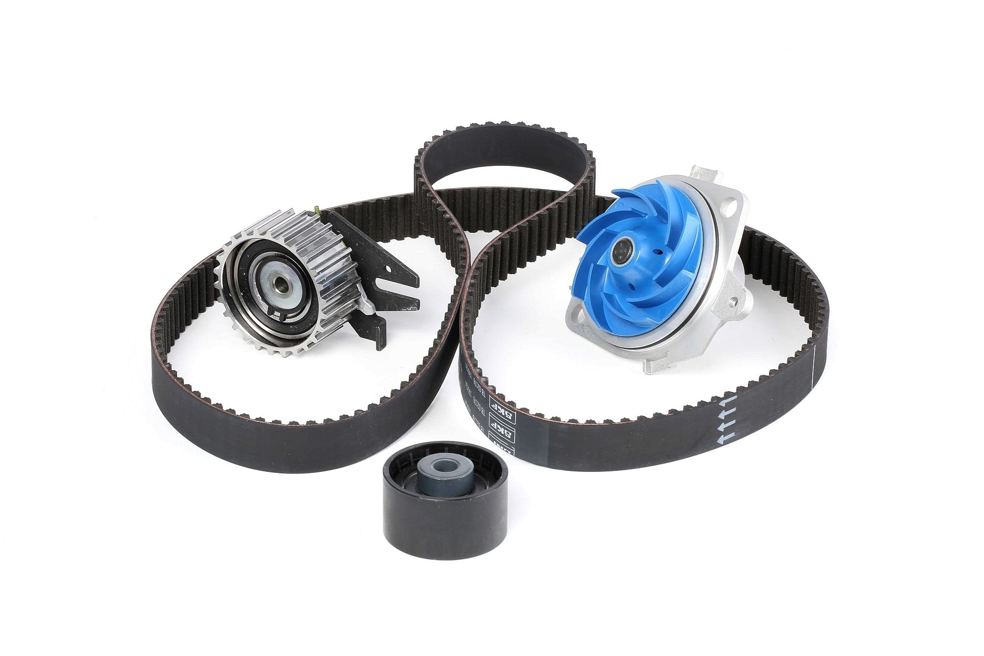 SKF VKMC 02192 Water pump and timing belt kit Number of Teeth: 190, with rounded tooth profile, Plastic