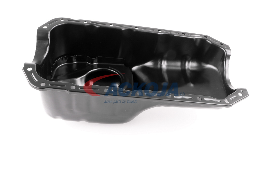 ACKOJA A32-0106 Oil sump with oil drain plug, with seal ring, without oil sump gasket, Sheet Steel