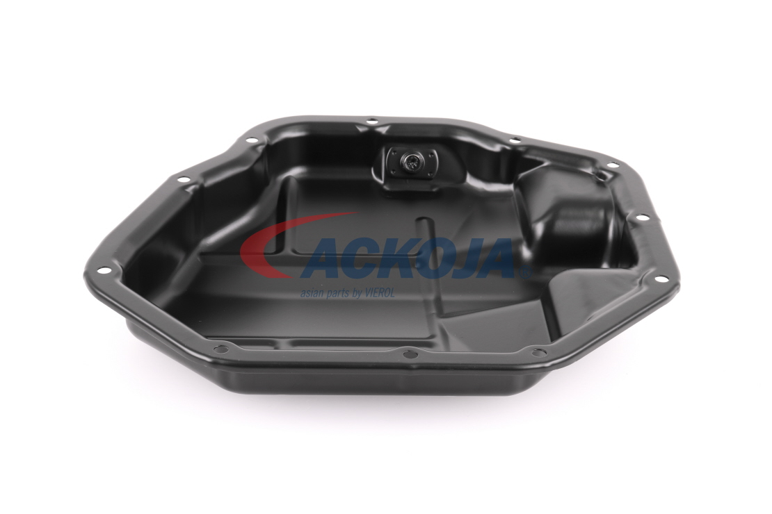 ACKOJA A38-0258 Oil sump with oil drain plug, without oil sump gasket, with seal ring, Sheet Steel