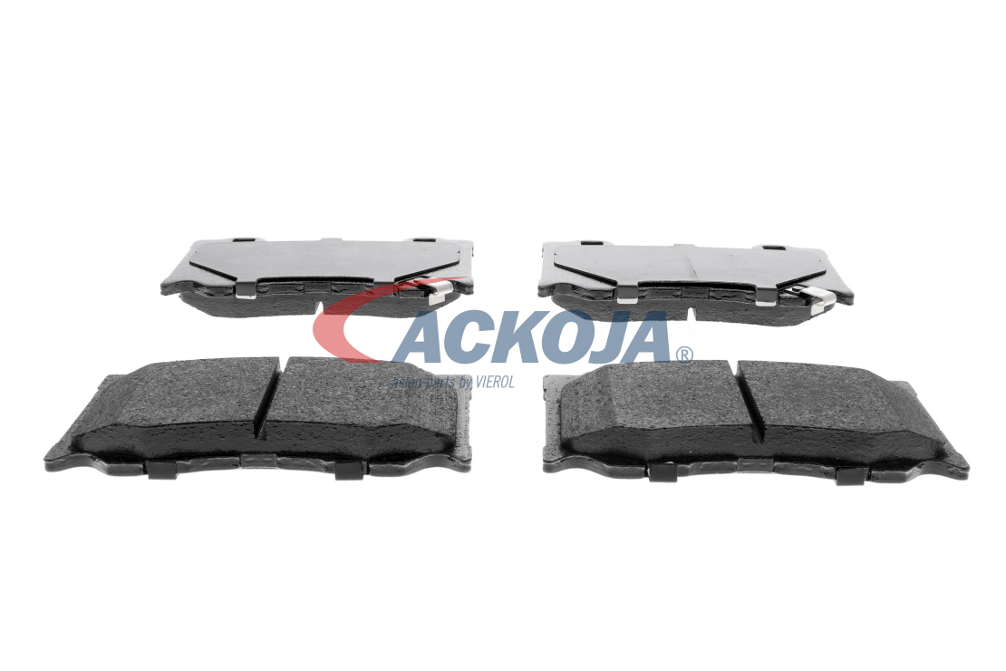 ACKOJA Bremsbelagsatz A38-0322 Vorderachse, mit akustischer Verschleißwarnung Höhe: 75,7mm, Breite: 127mm, Dicke/Stärke: 16mm