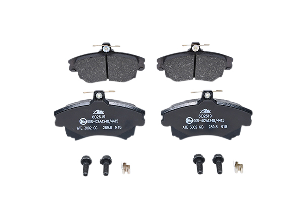 602619 ATE with acoustic wear warning, with brake caliper screws Height: 76,7mm, Width: 129,9mm, Thickness: 16,3mm Brake pads 13.0460-2619.2 buy