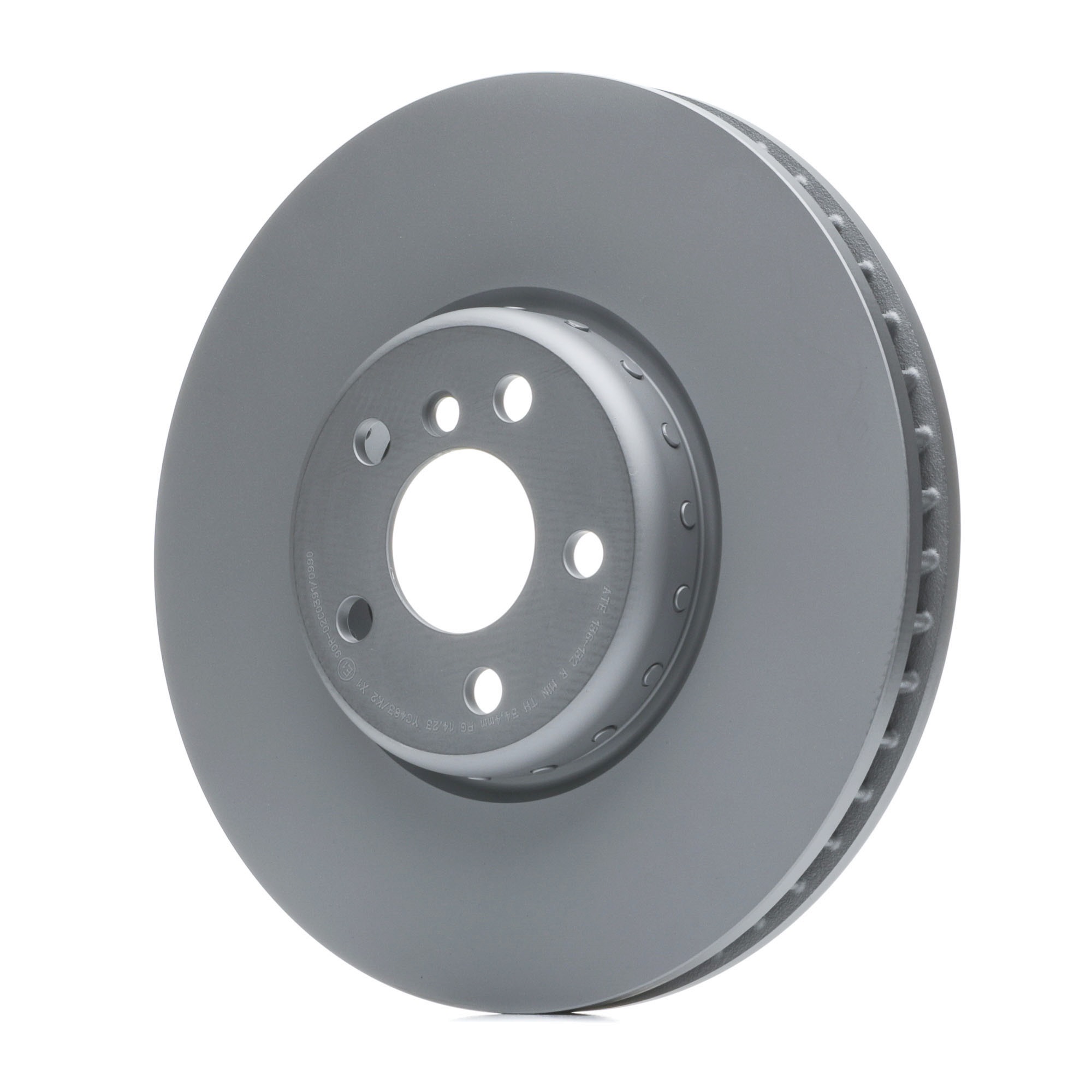 ATE 24.0136-0132.2 Brake disc 348,0x36,0mm, 5x112,0, two-part brake disc, Vented, Coated, High-carbon