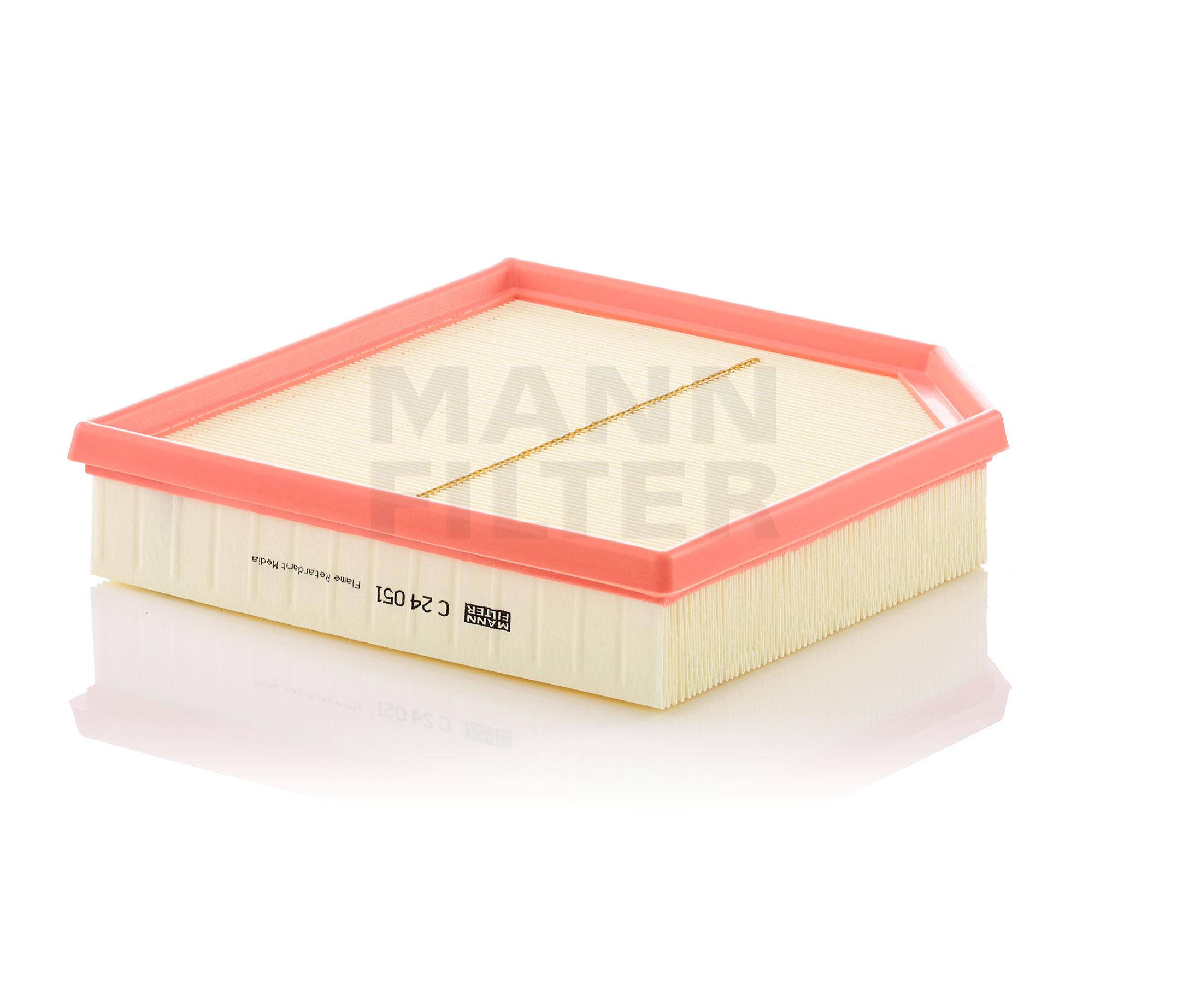MANN-FILTER C 24 051 Luftfilter Länge: 244, 193 mm, Filtereinsatz