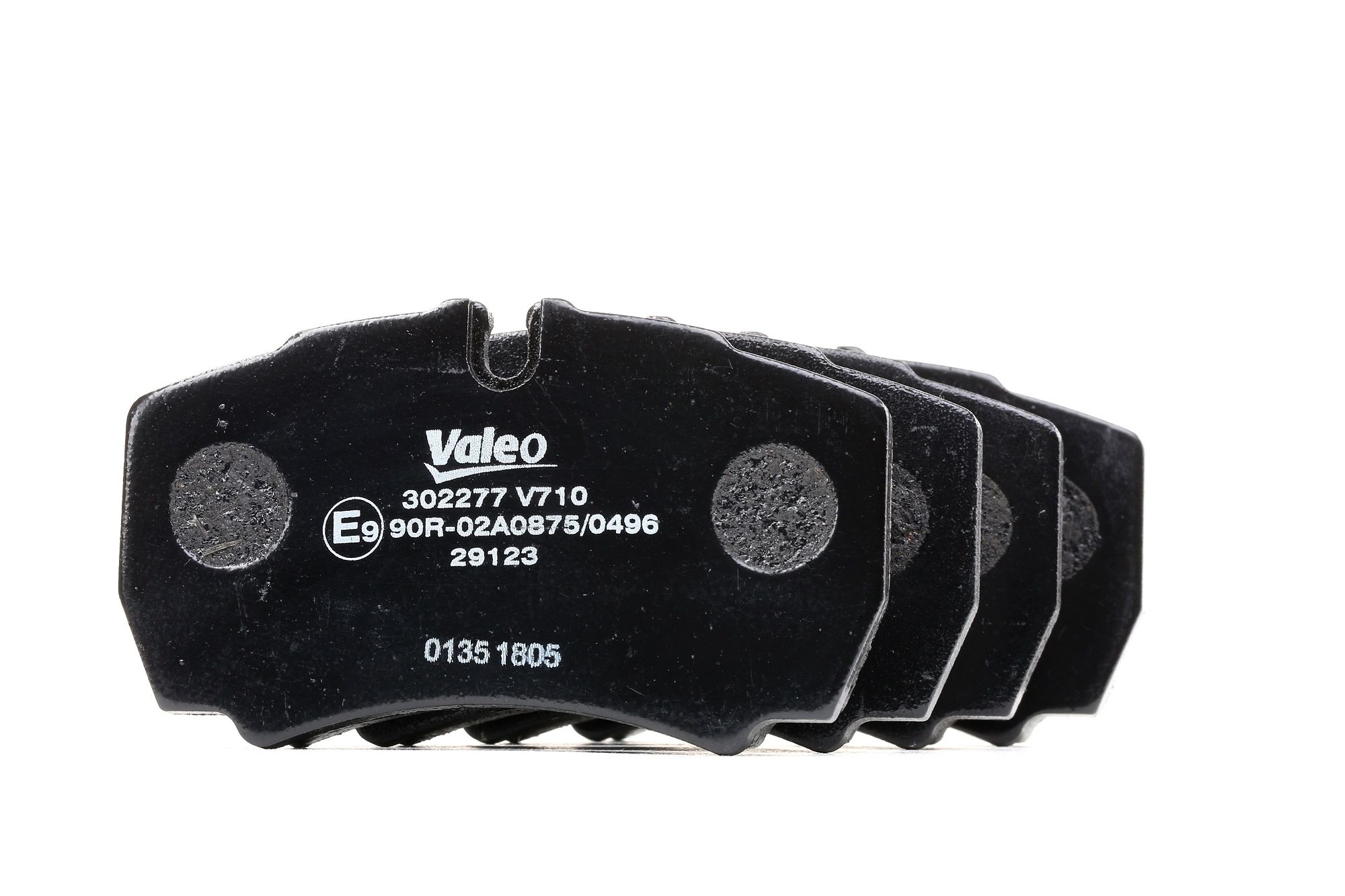 VALEO Rear Axle, excl. wear warning contact, without anti-squeak plate Height: 63,8mm, Width: 110mm, Thickness: 19,5mm Brake pads 302277 buy