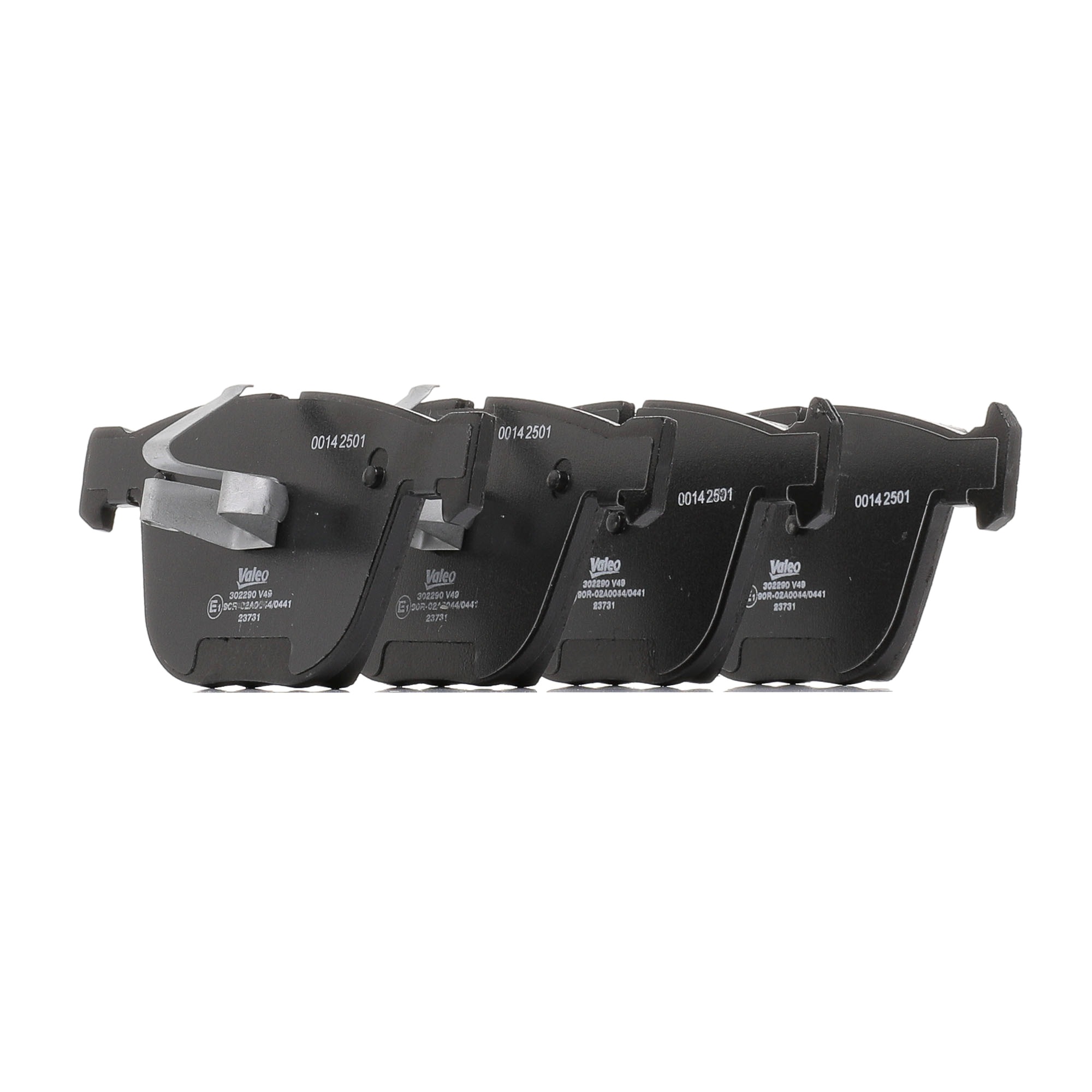 VALEO 302290 Brake pad set Rear Axle, with integrated wear sensor, with acoustic wear warning