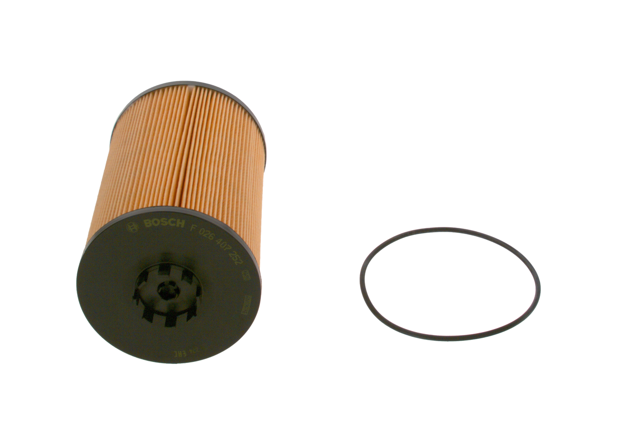 P 7252 BOSCH with seal, Filter Insert Inner Diameter 2: 57, 44mm, Ø: 121mm, Height: 202mm, Height 1: 190mm Oil filters F 026 407 252 buy