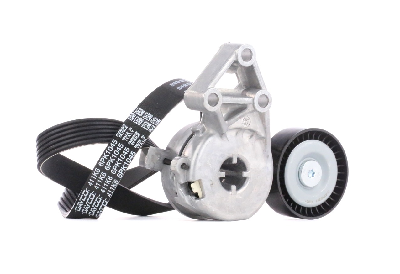 Volkswagen EOS Auxiliary belt kit 13792659 DAYCO KPV327 online buy