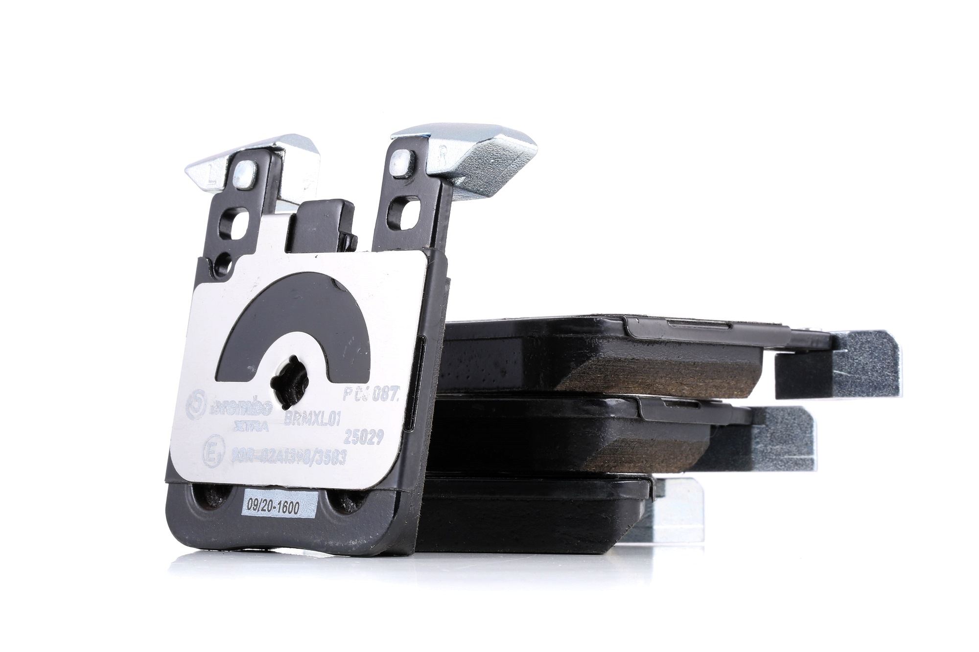 BREMBO P 06 087X Brake pad set prepared for wear indicator, with anti-squeak plate, without accessories, with counterweights