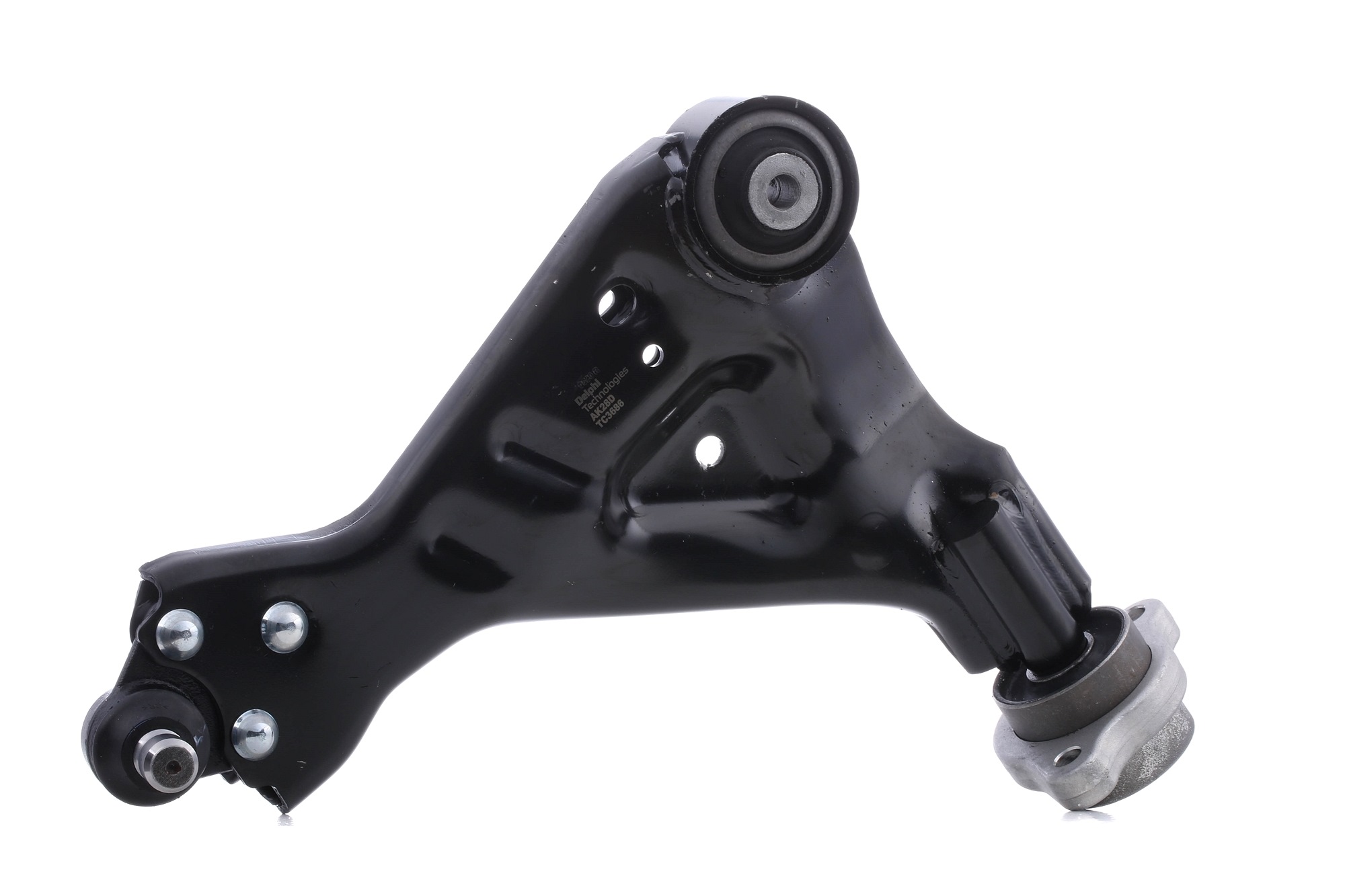 DELPHI TC3686 Suspension arm with ball joint, Trailing Arm, Sheet Steel