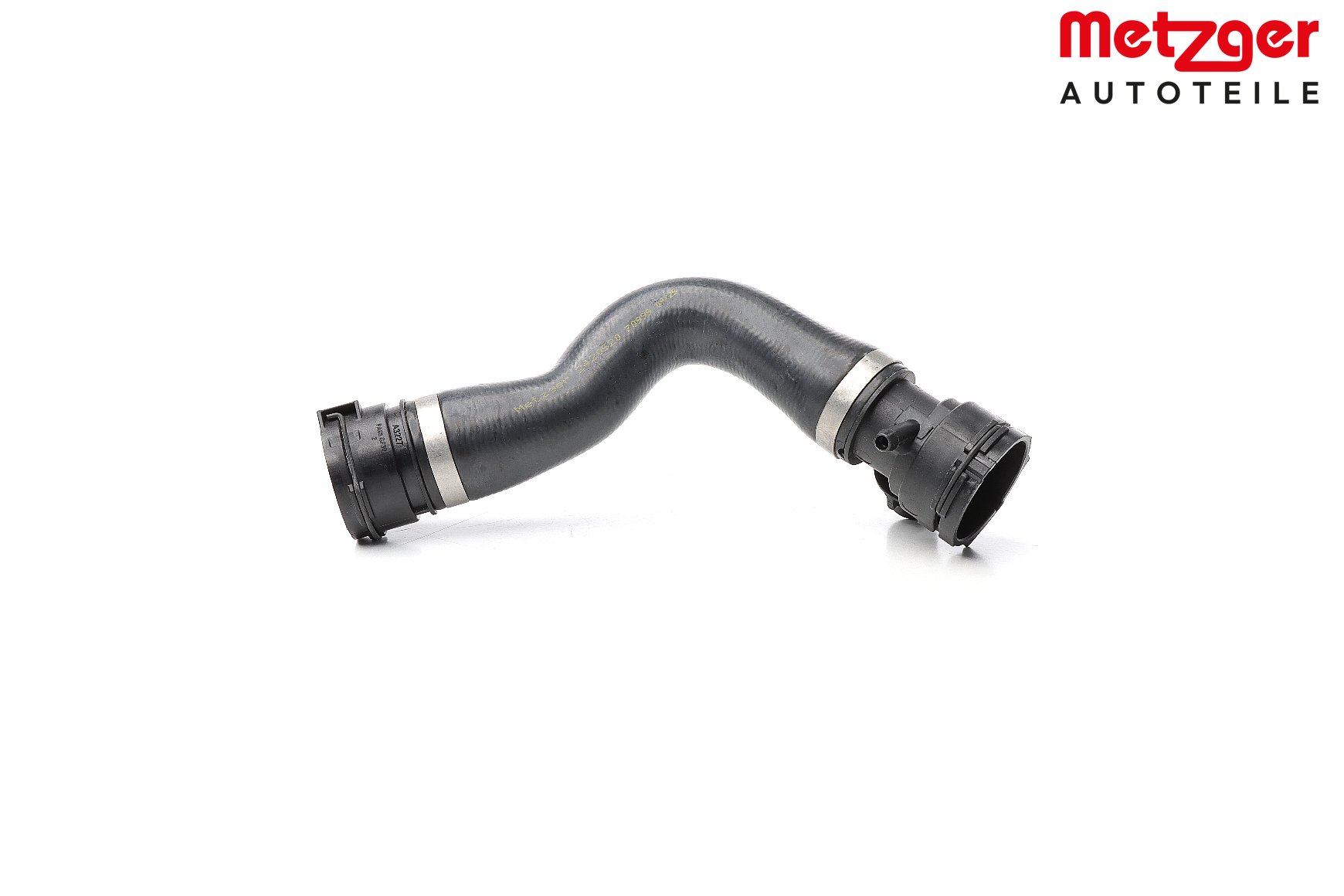 METZGER 2420520 Radiator hose Upper Left, EPDM (ethylene propylene diene Monomer (M-class) rubber)