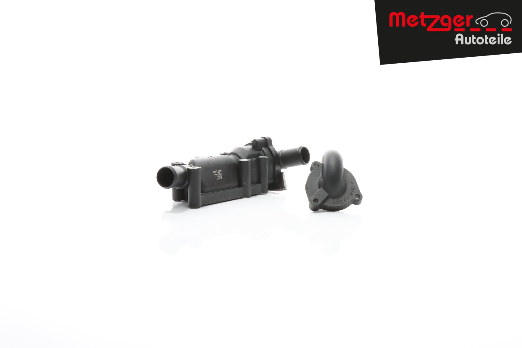 METZGER Opening Temperature: 82°C, with seal, with pipe socket, with sensor, Plastic Thermostat, coolant 4006299 buy