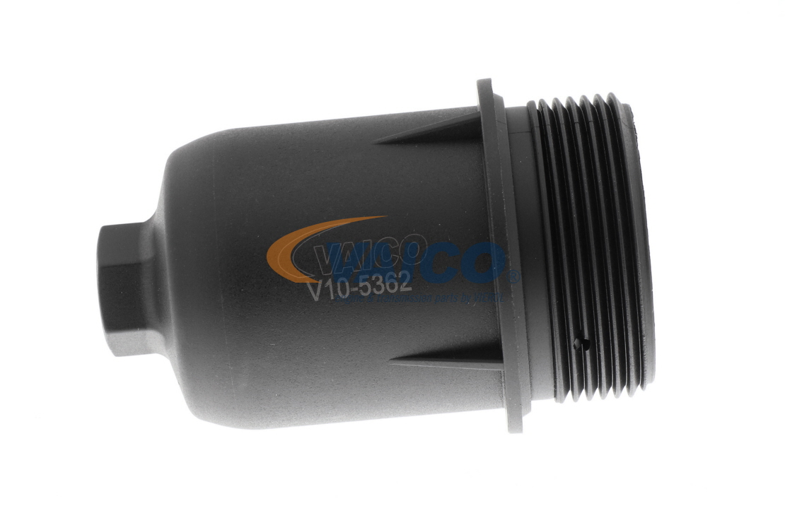 Original V10-5362 VAICO Oil filter cover AUDI