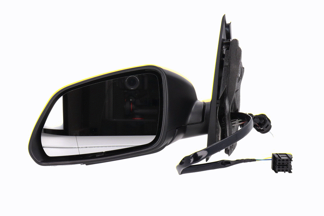 VEMO V10-69-0398 Wing mirror Left, black, Manual, Aspherical