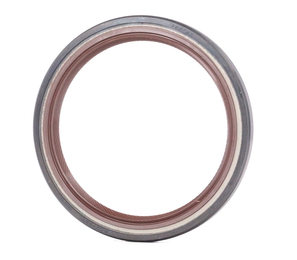 TOPRAN 207 575 Crankshaft seal frontal sided, FPM (fluoride rubber)/ACM (polyacrylate rubber)