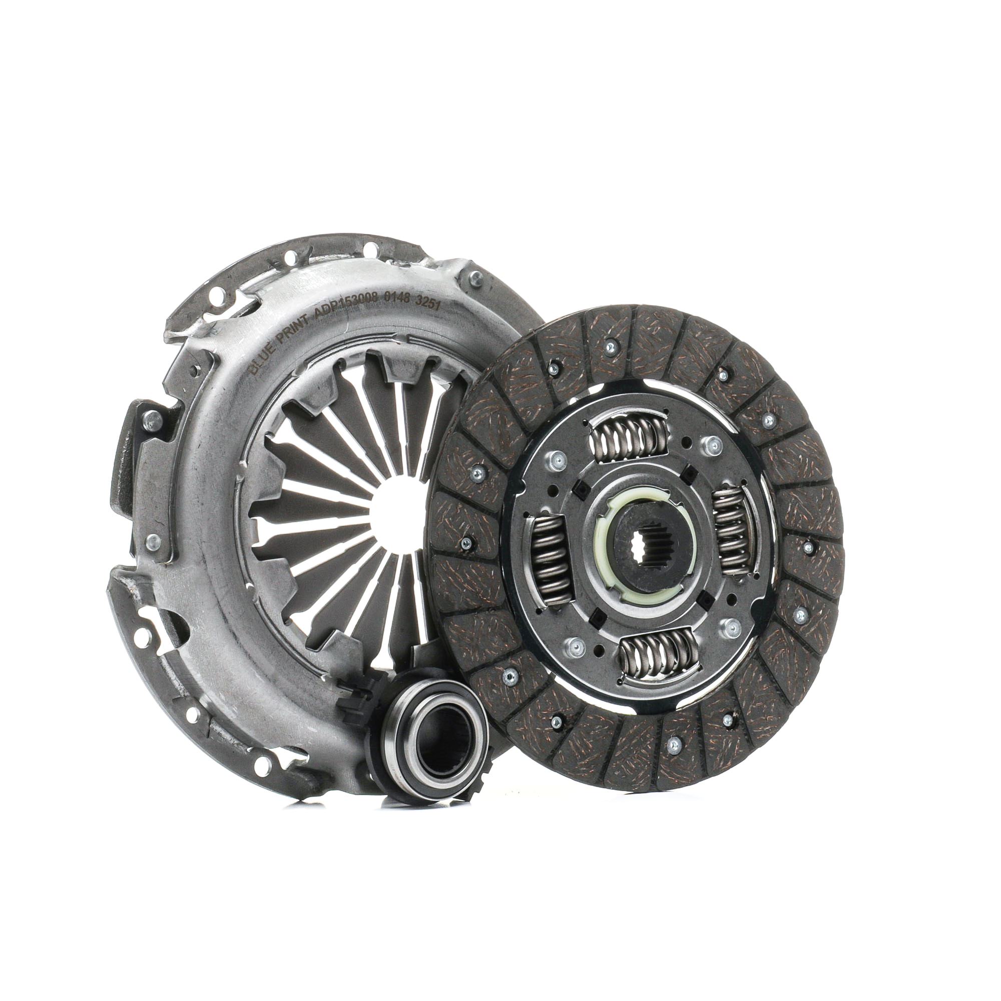 BLUE PRINT ADP153008 Clutch kit three-piece, with synthetic grease, with clutch release bearing, 200mm