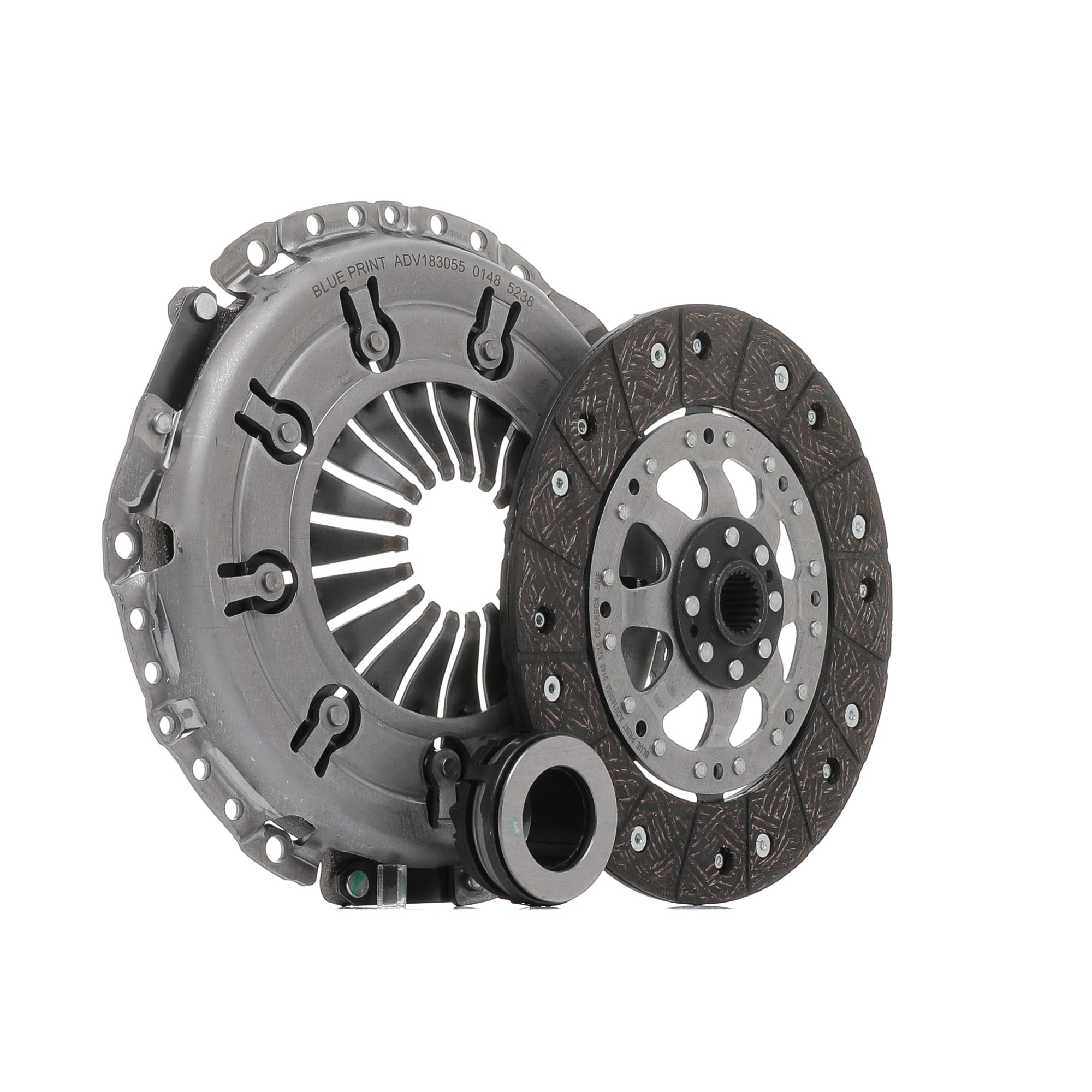 BLUE PRINT ADV183055 Clutch kit three-piece, with synthetic grease, with clutch release bearing, 228,0mm