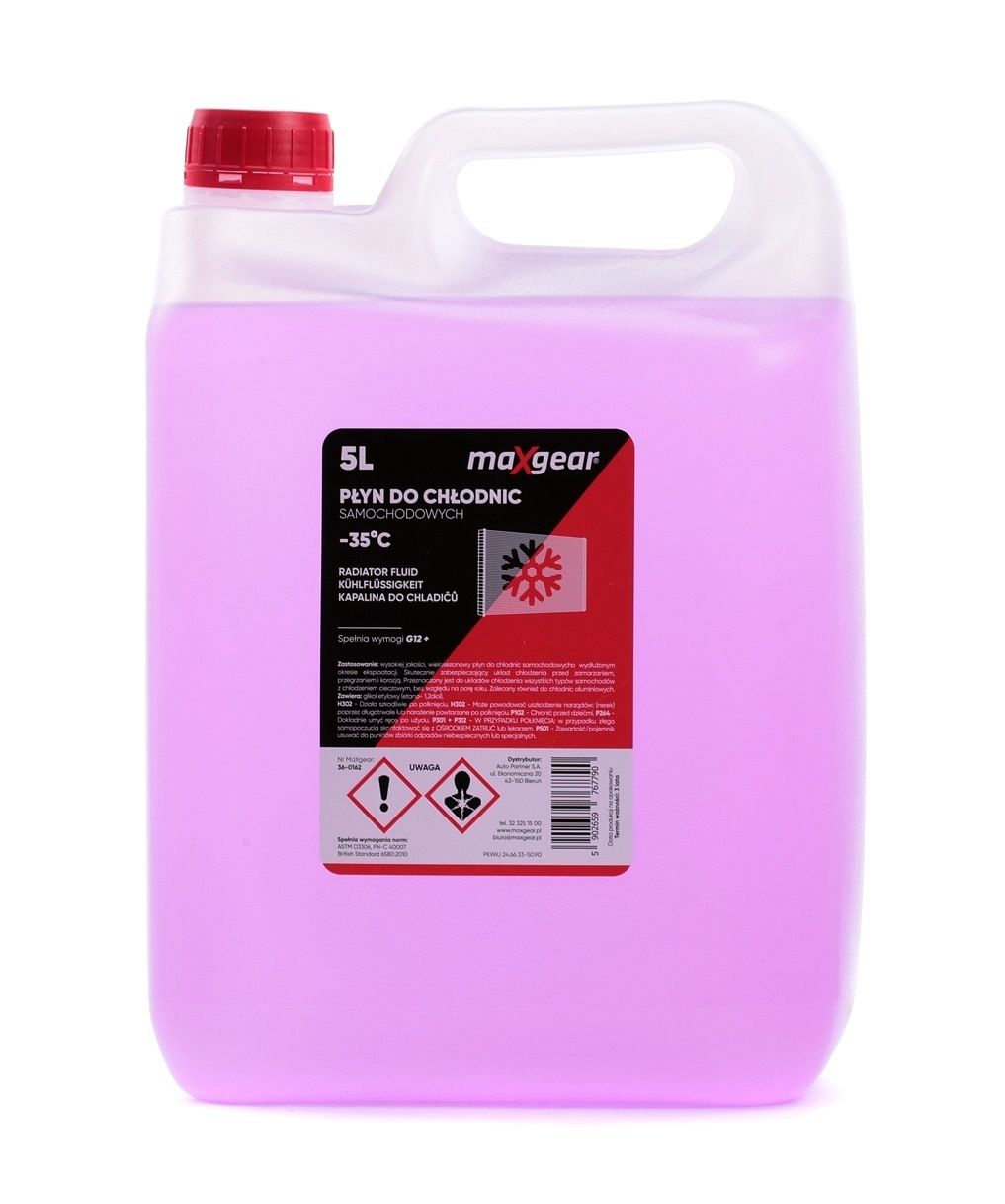 MAXGEAR 36-0162 Antifreeze G12+ purple, 5l, -38(50/50)