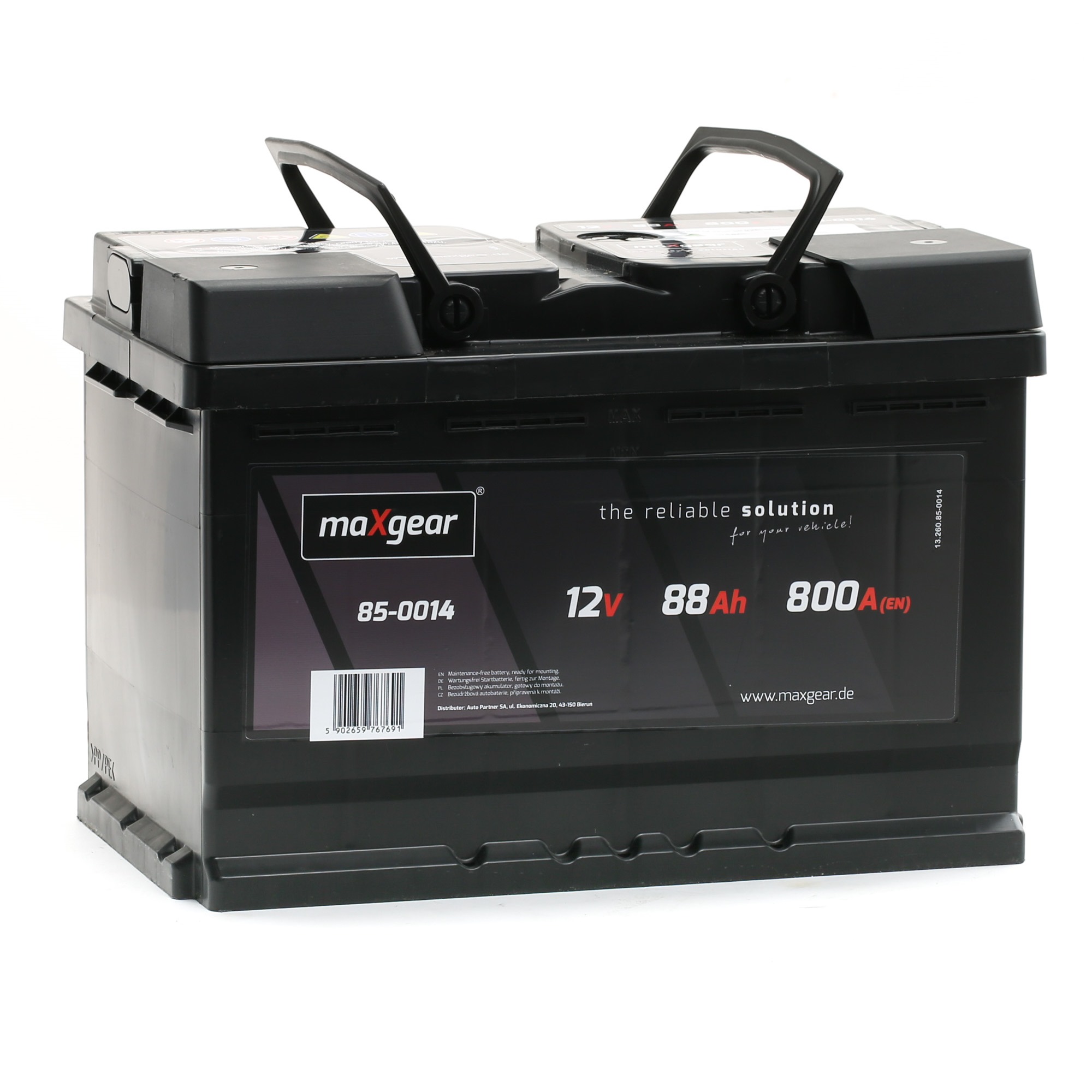 MAXGEAR Autobatterie Audi 85-0014 in Original Qualität