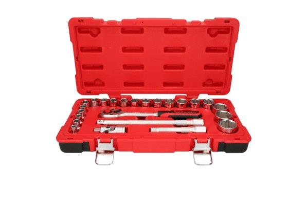 951.0624 KS TOOLS Chroom-vanadium staal, Aandrijving: 1/2duim, Met ratelfunctie, Vierkant Steeksleutelset 951.0624