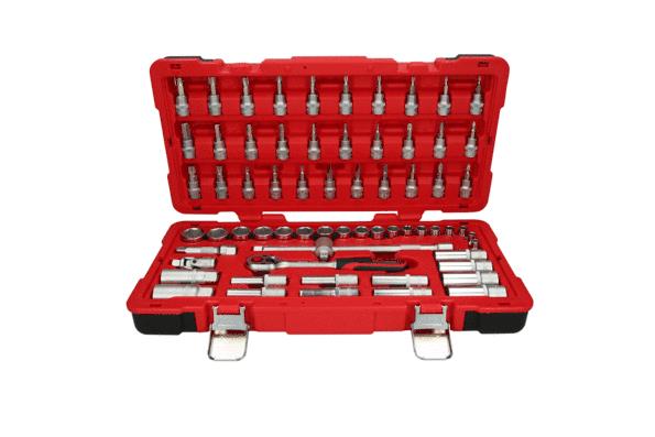 acheter KS TOOLS Nbre/outils: 66, Acier chrome-vanadium, Entraînement: 3/8pouce, avec fonction de crantage, à tête carrée 951.0666 Jeu de clé à douille 951.0666 à un bon prix