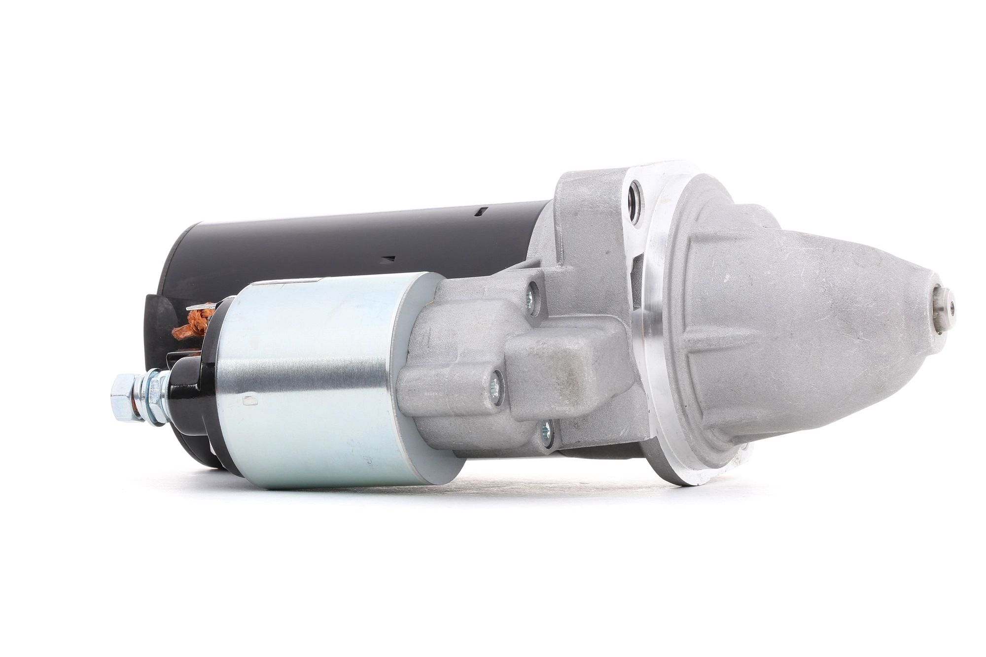 RIDEX 2S0417 Starter motor 12V, 1,4kW, 1,4kW, Number of Teeth: 9, Plug, with 50(Jet) clamp, M8 B+, Ø 82,5 mm