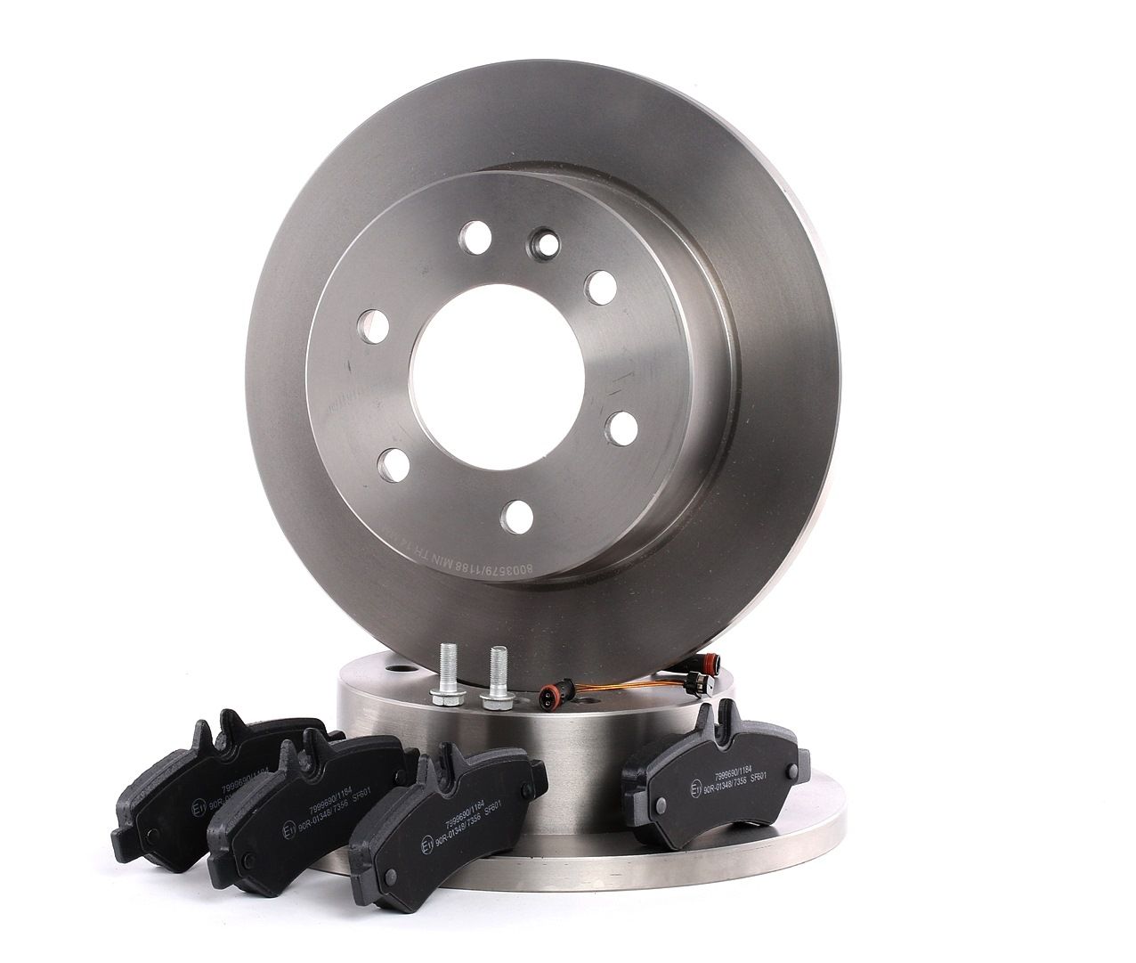 RIDEX 3405B0310 VW CRAFTER 2018 Brake discs and pads