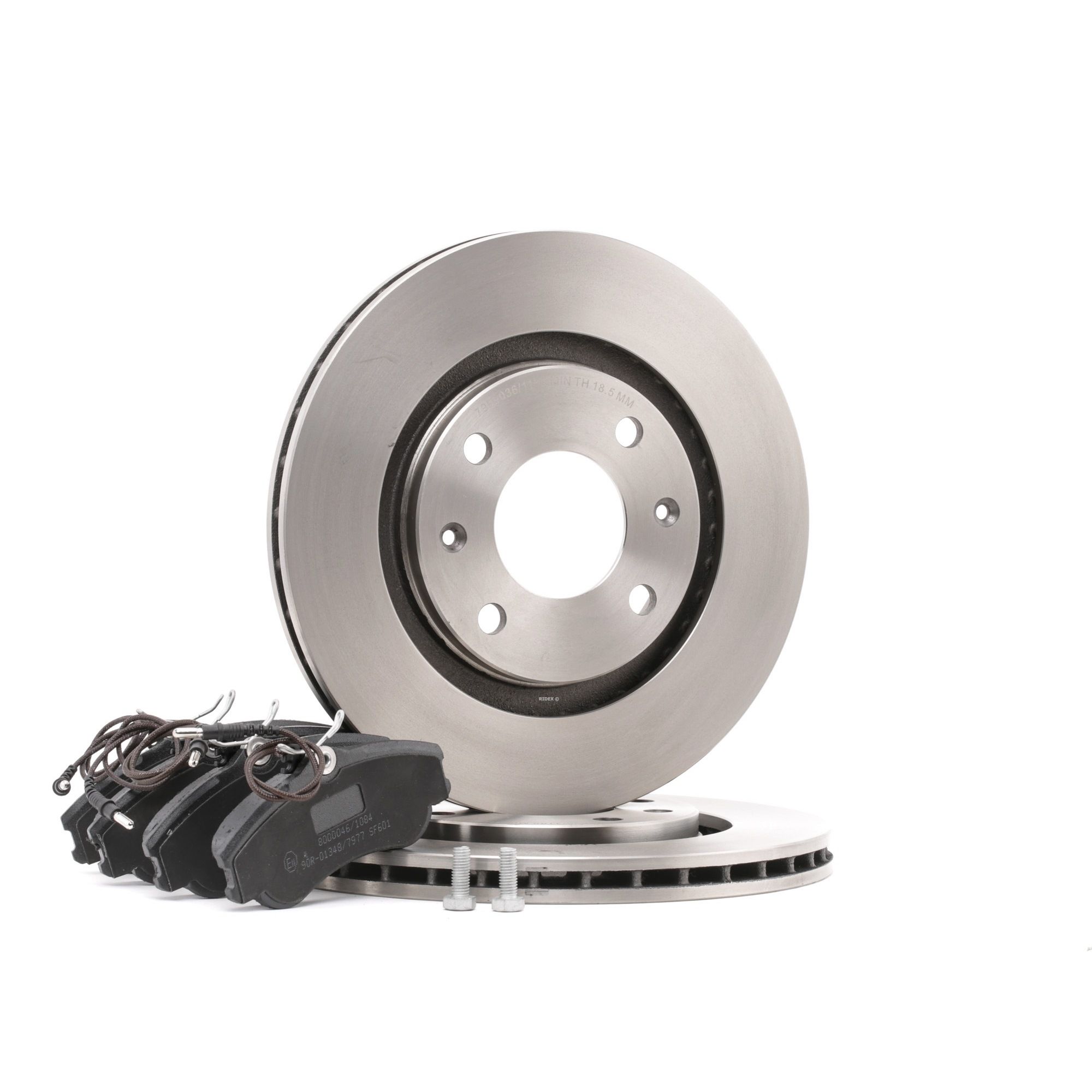 RIDEX Front Axle, Vented Ø: 266mm, Brake Disc Thickness: 20,5mm Brake discs and pads 3405B0367 buy