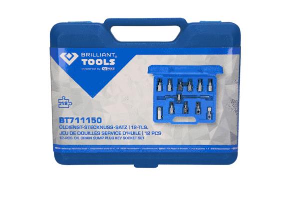 KS TOOLS Kit clé coiffe pour filtre à huile BT711150